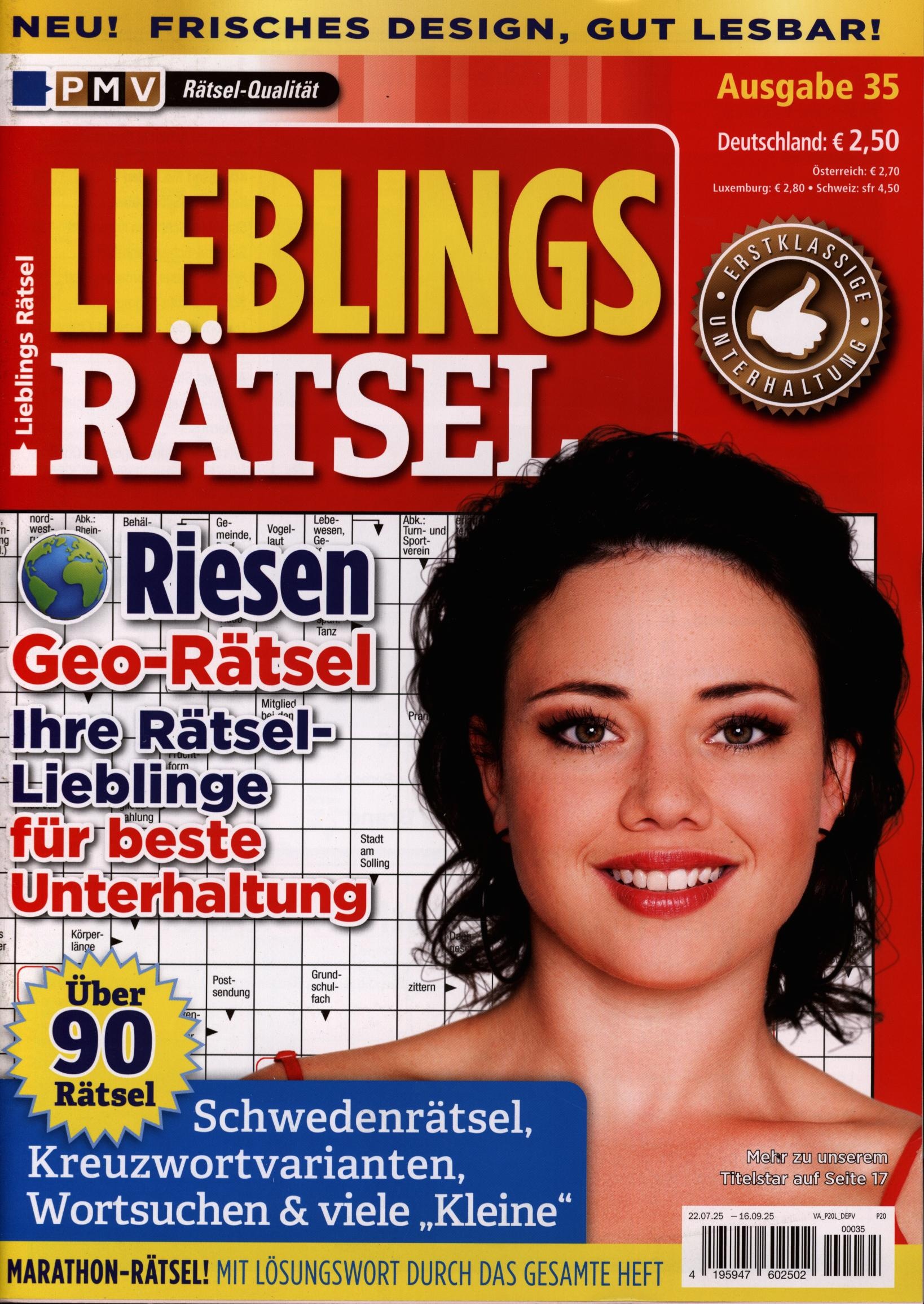 Lieblings Rätsel 35/2025