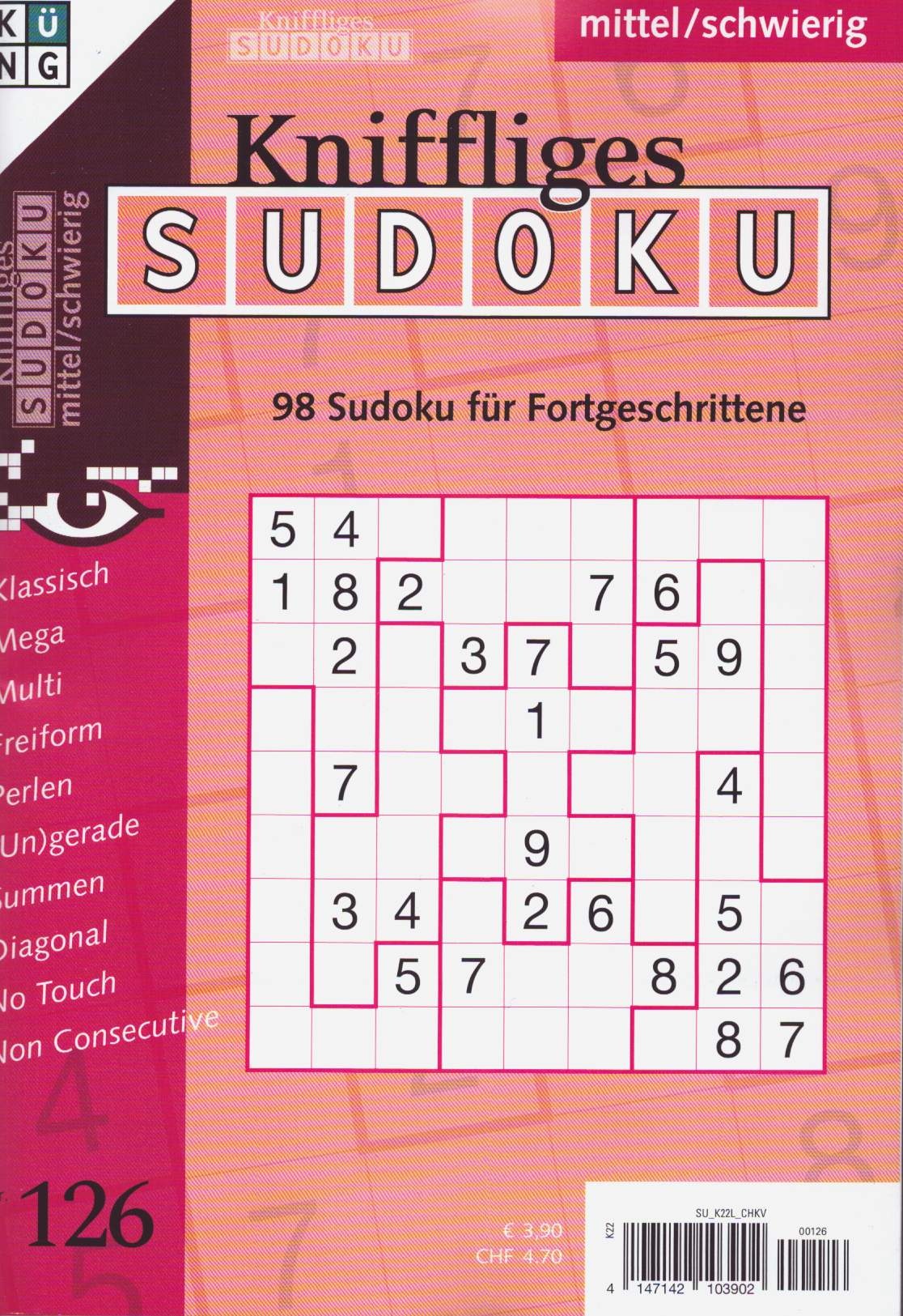 Kniffliges Sudoku 126/2025