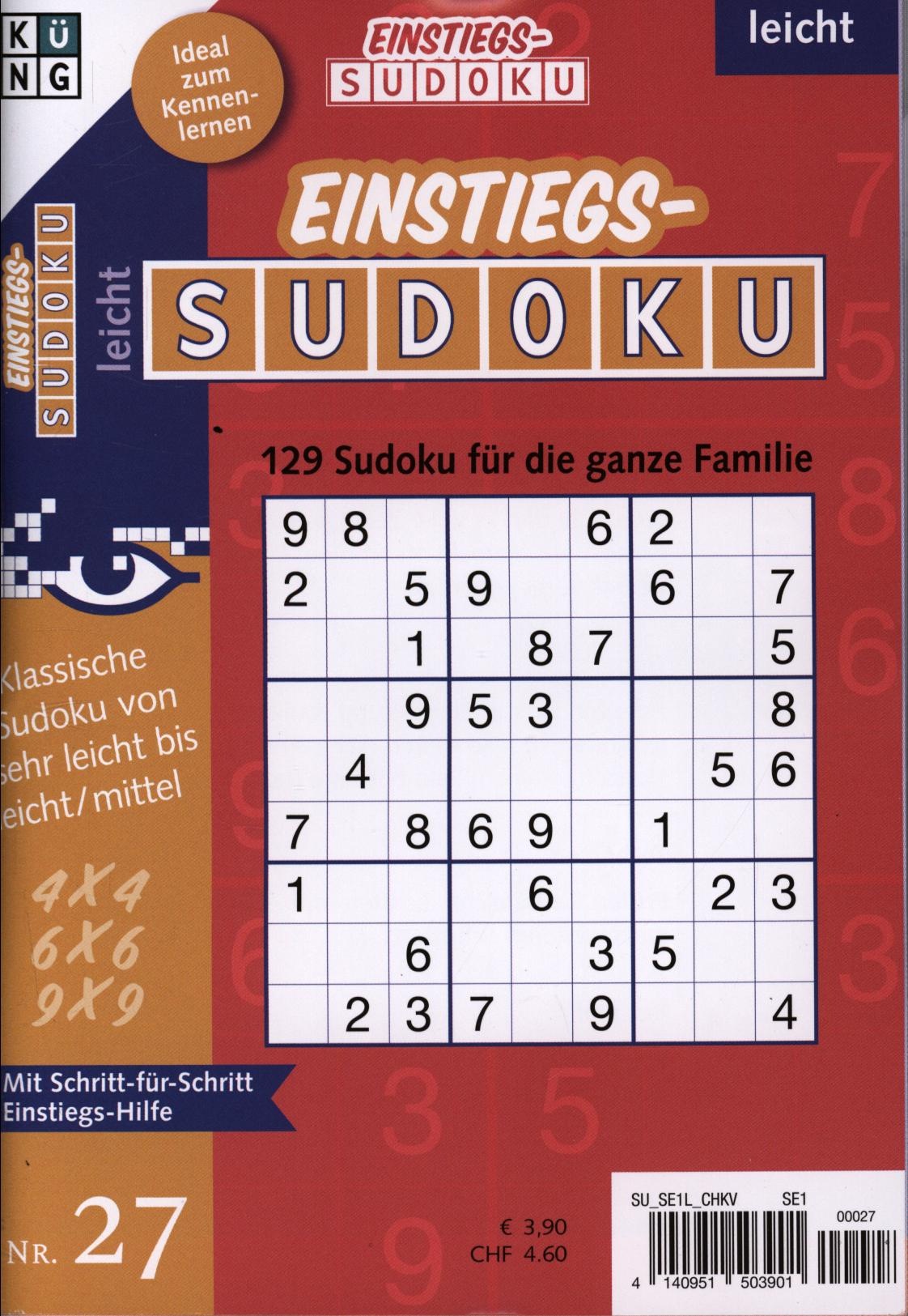 Einstiegs Sudoku 27/2024