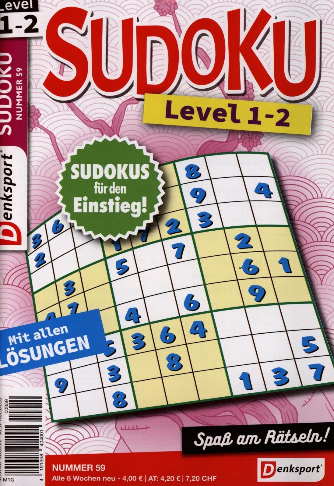 Denksport Sudoku Level 1-2 59/2026