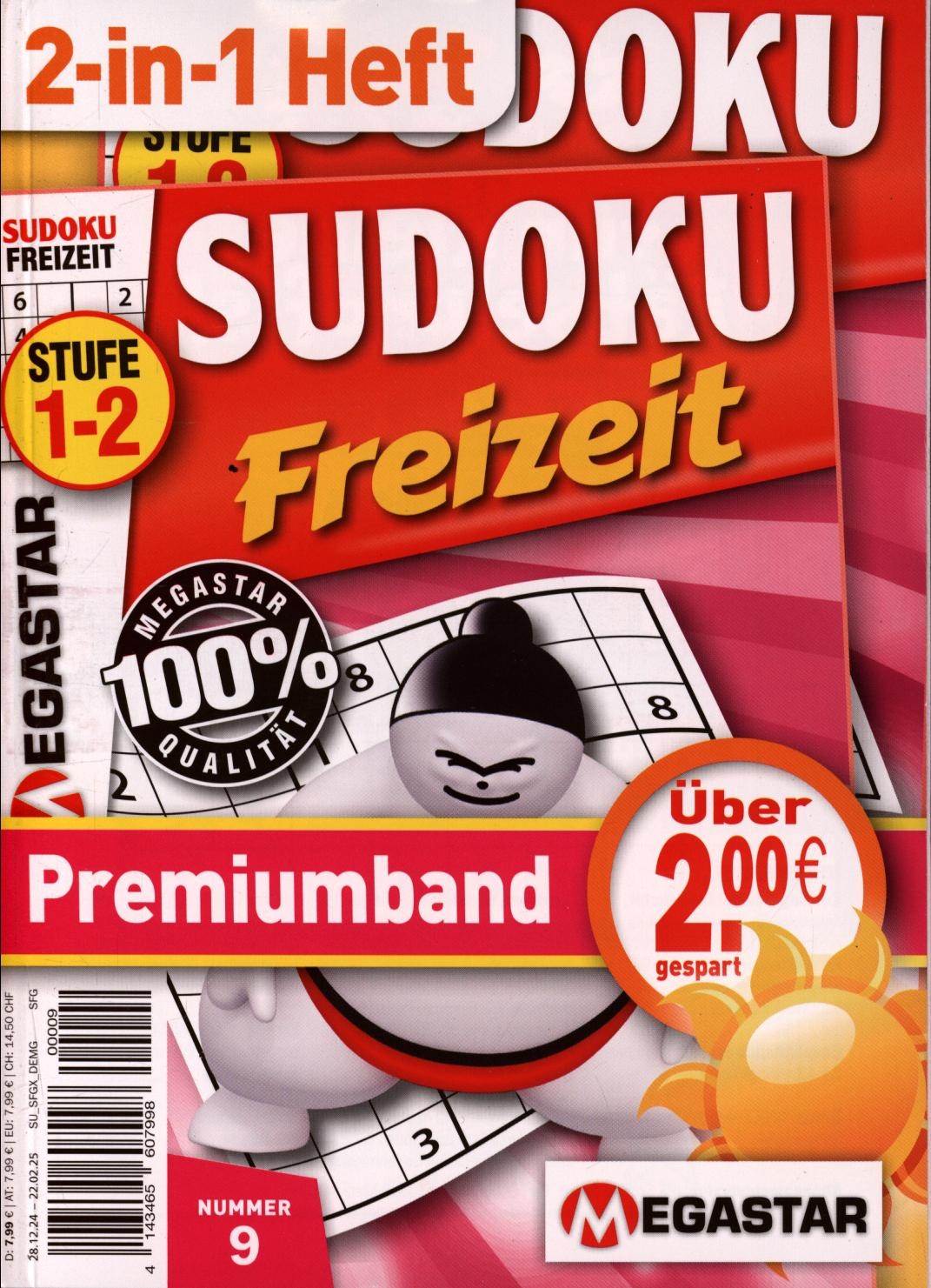 Sudoku Freizeit Premiumband 9/2025