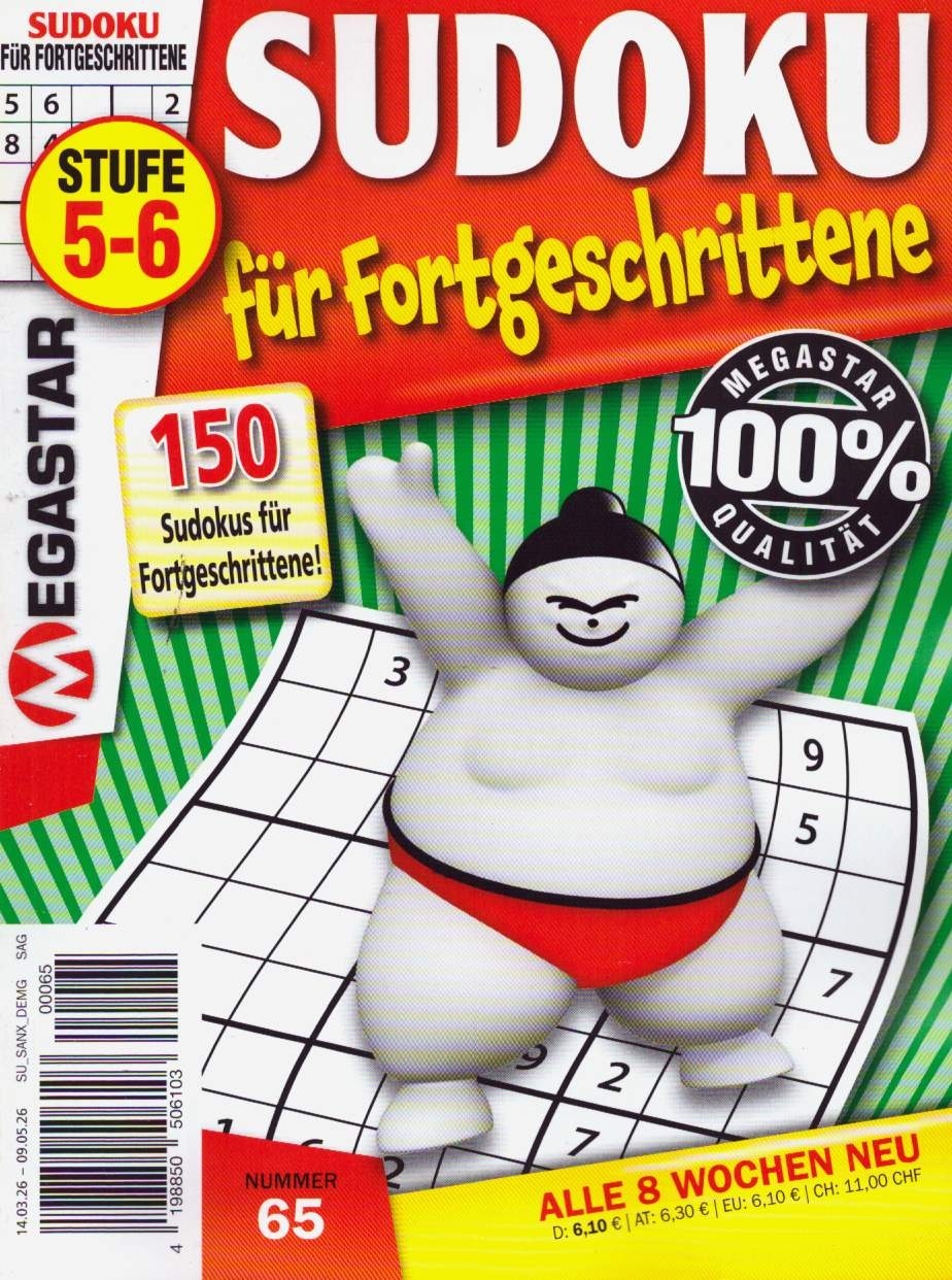 150 Sudoku f. Fortgeschrittene 65/2026