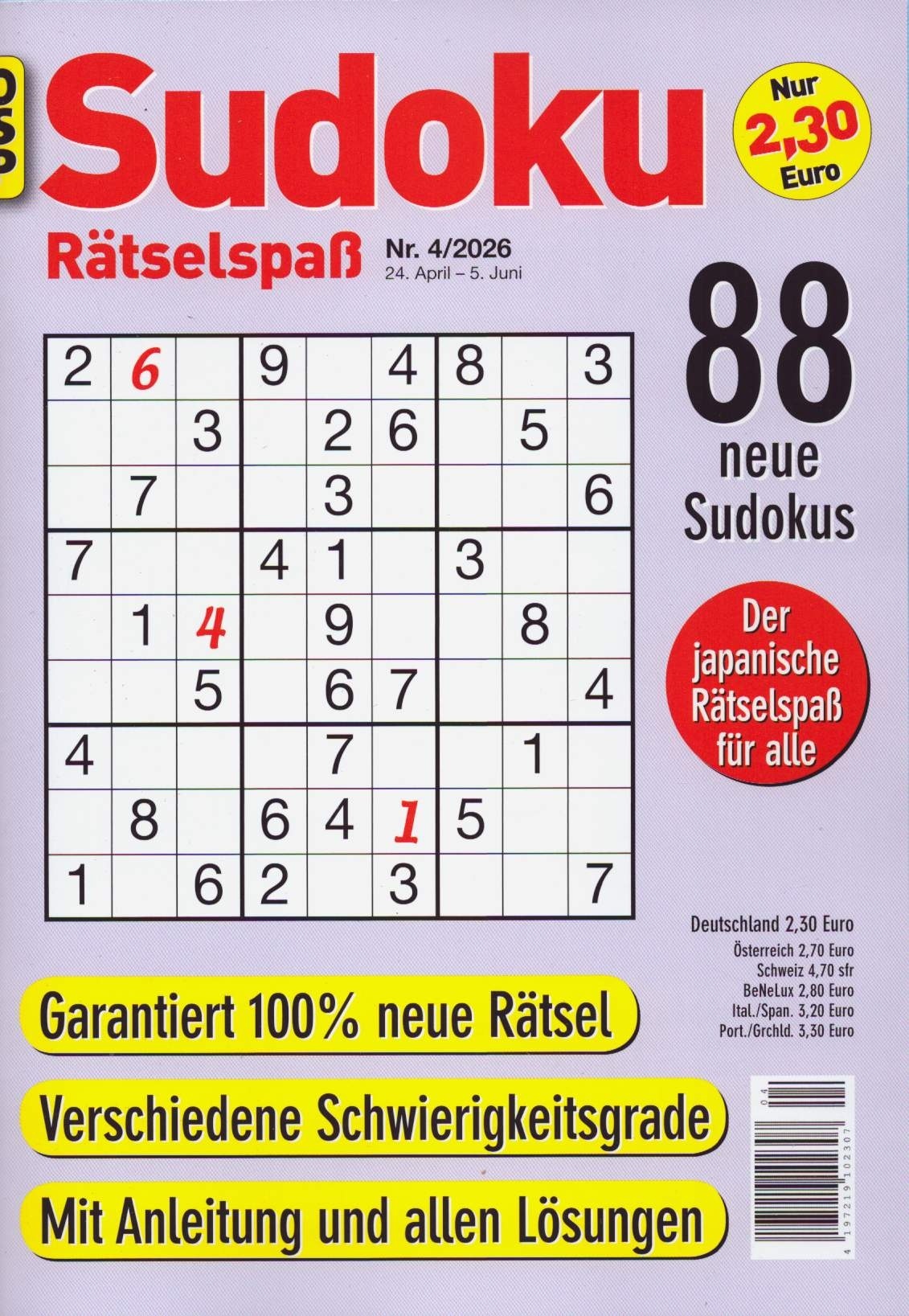 SUDOKU RÄTSELSPASS 4/2026