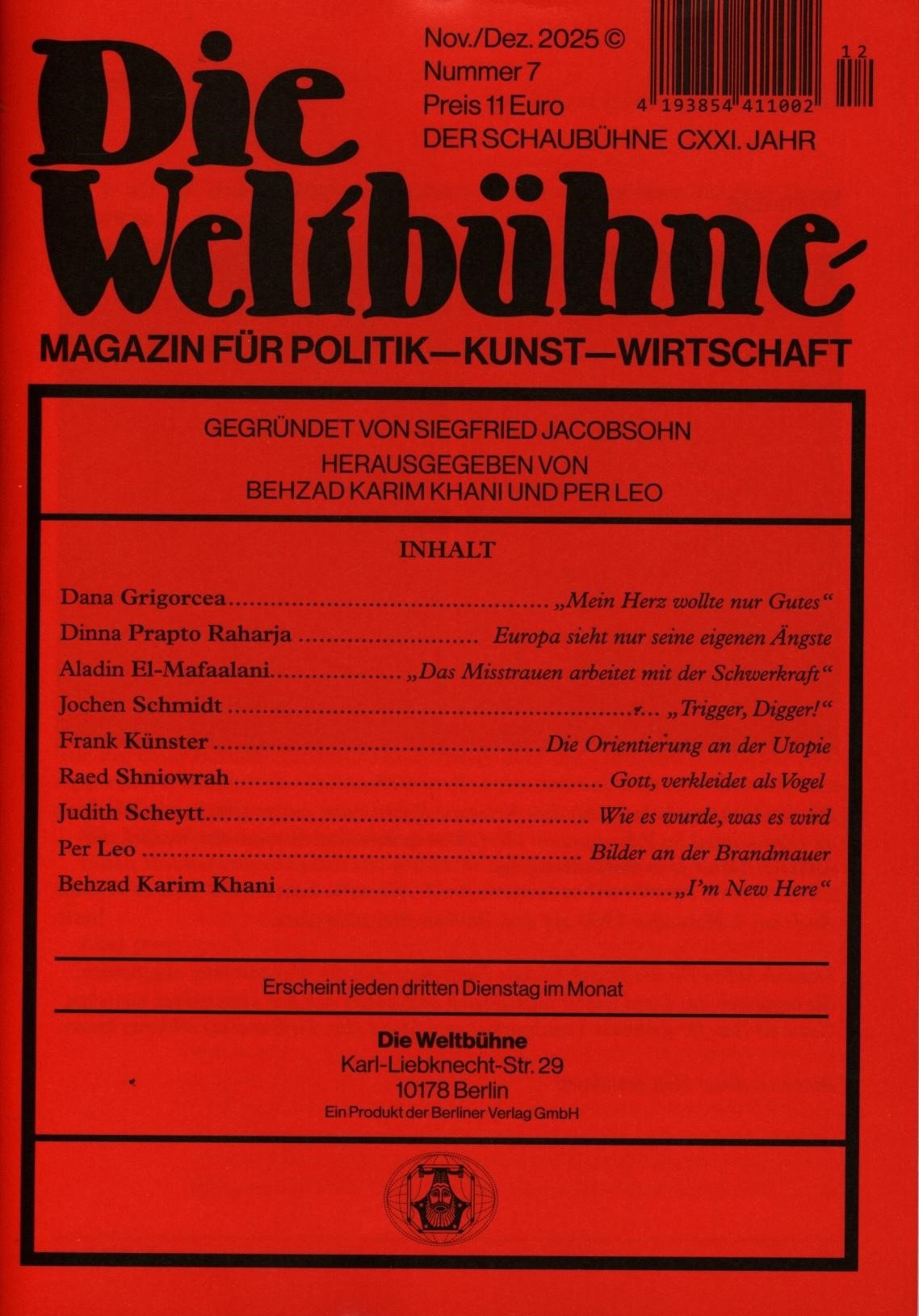 DIE WELTBÜHNE 12/2025