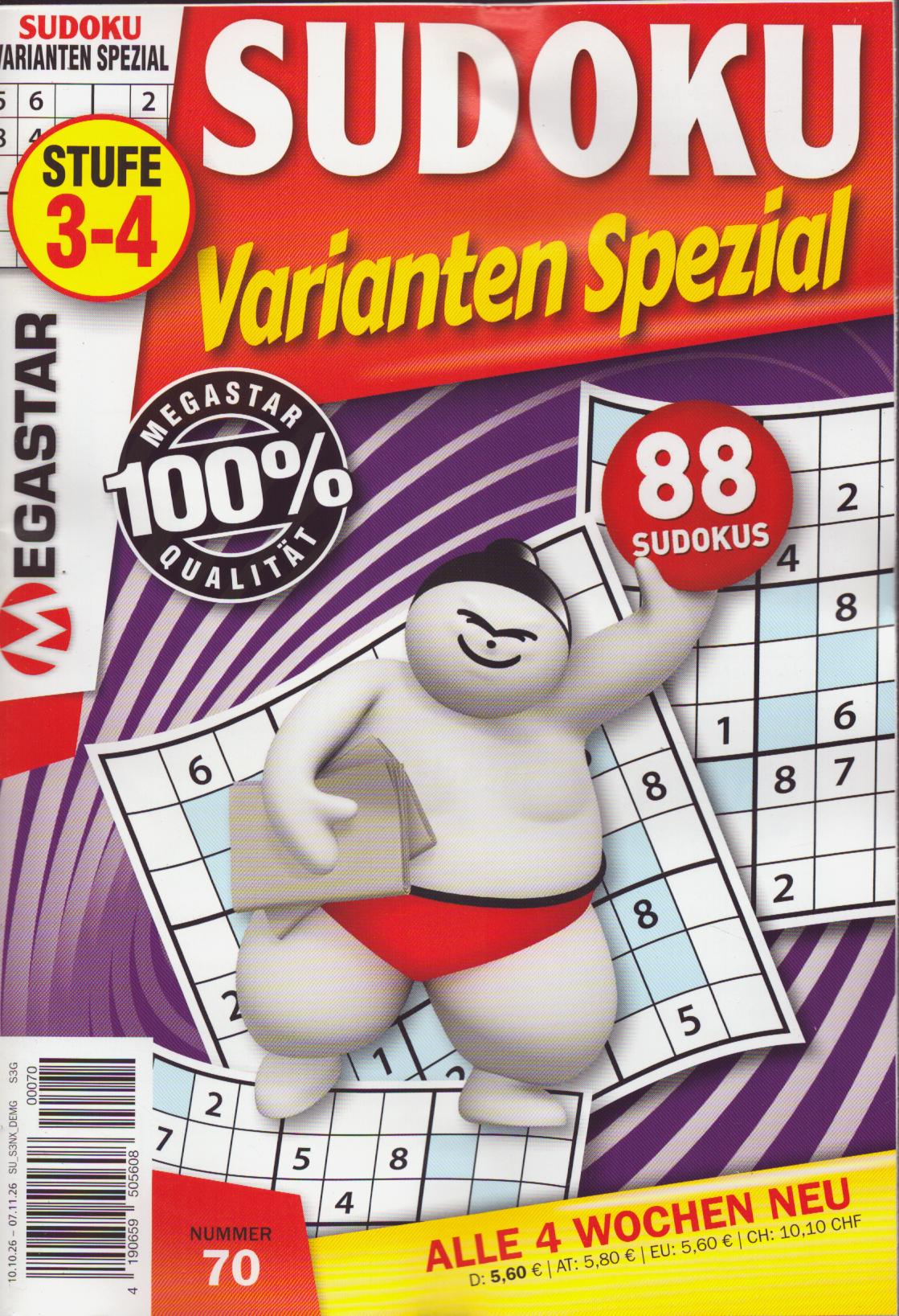 Sudoku Varianten Spezial 70/2026