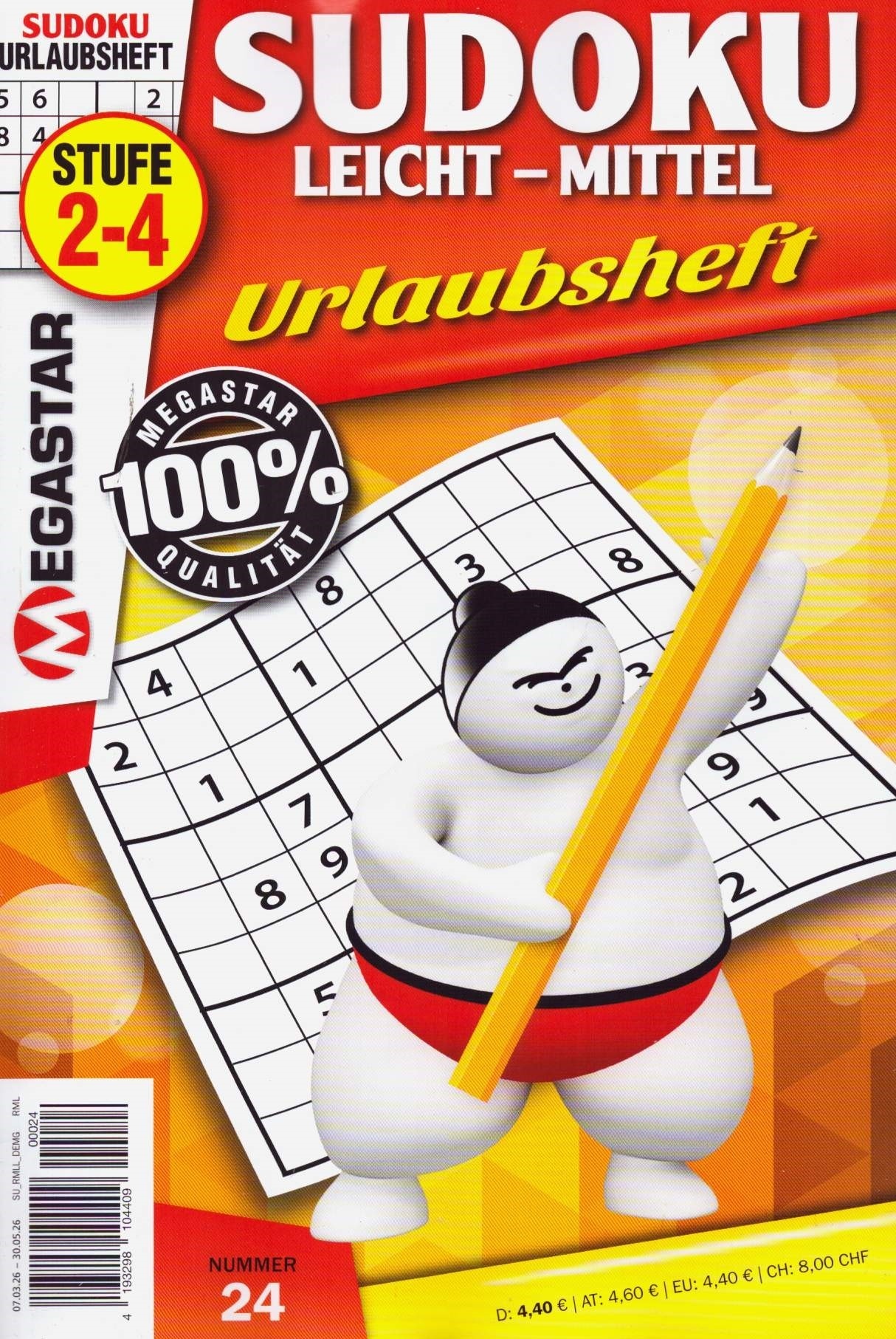 Megastar Sudoku Leicht-Mittel 24/2026
