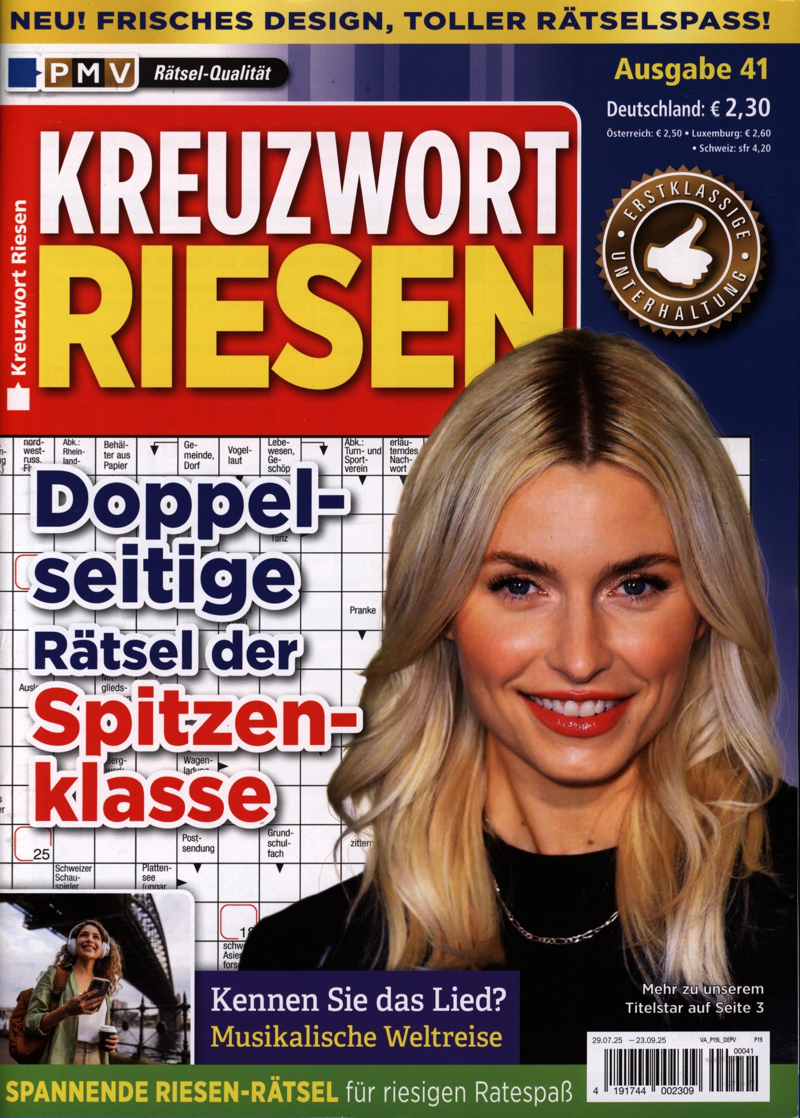 Kreuzwort Riesen 41/2025