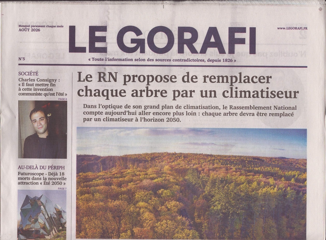 LE JOURNAL DU GORAFI 5/2026