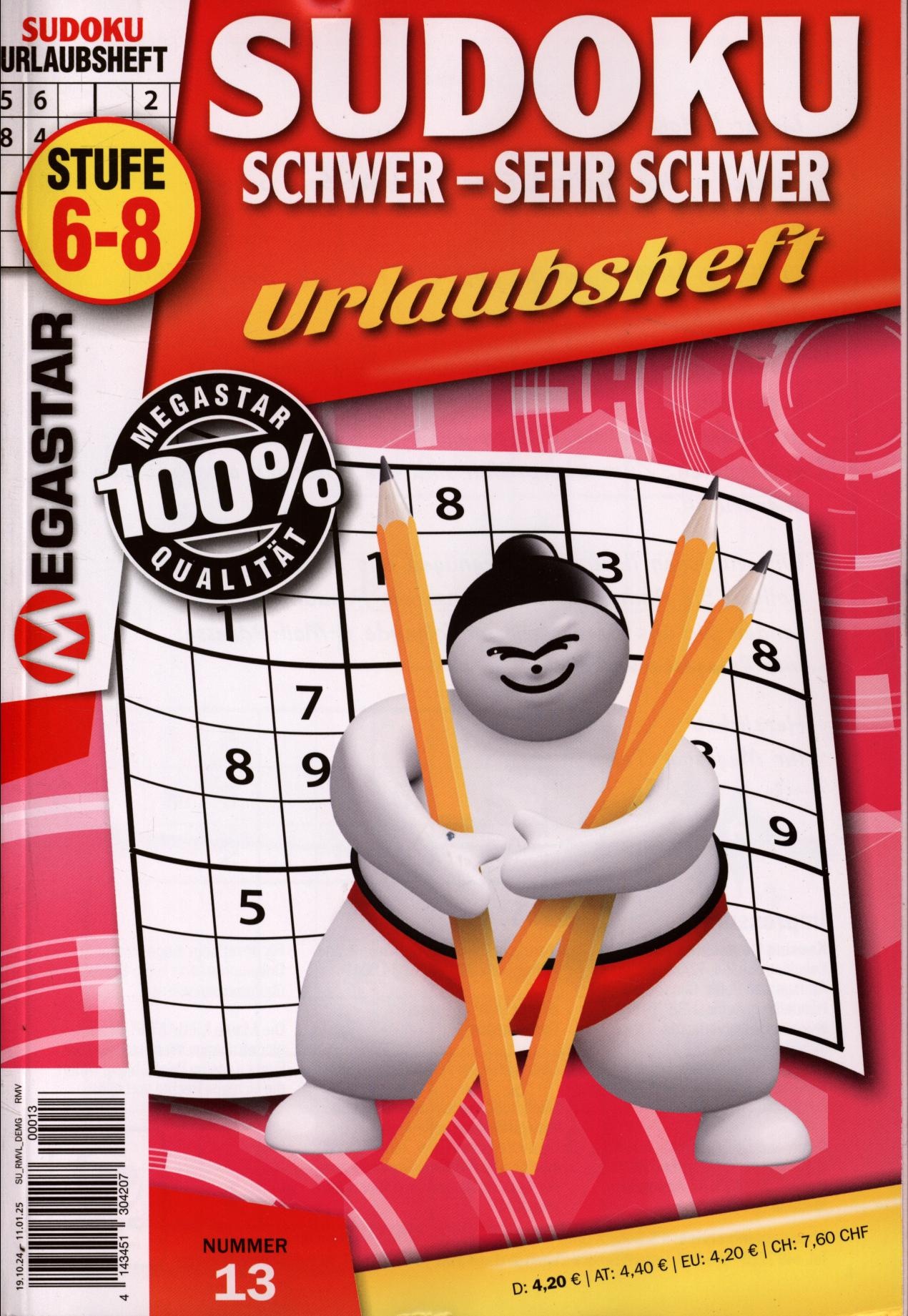 Sudoku Schwer-Sehr Schwer 13/2024