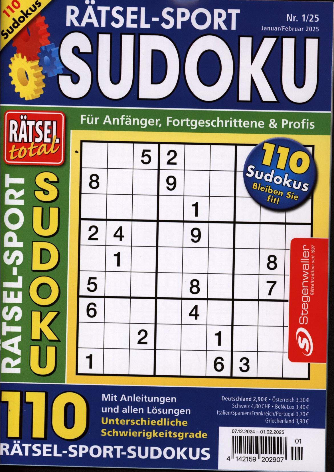 Rätsel total Rätsel-Sport Sudoku 1/2025