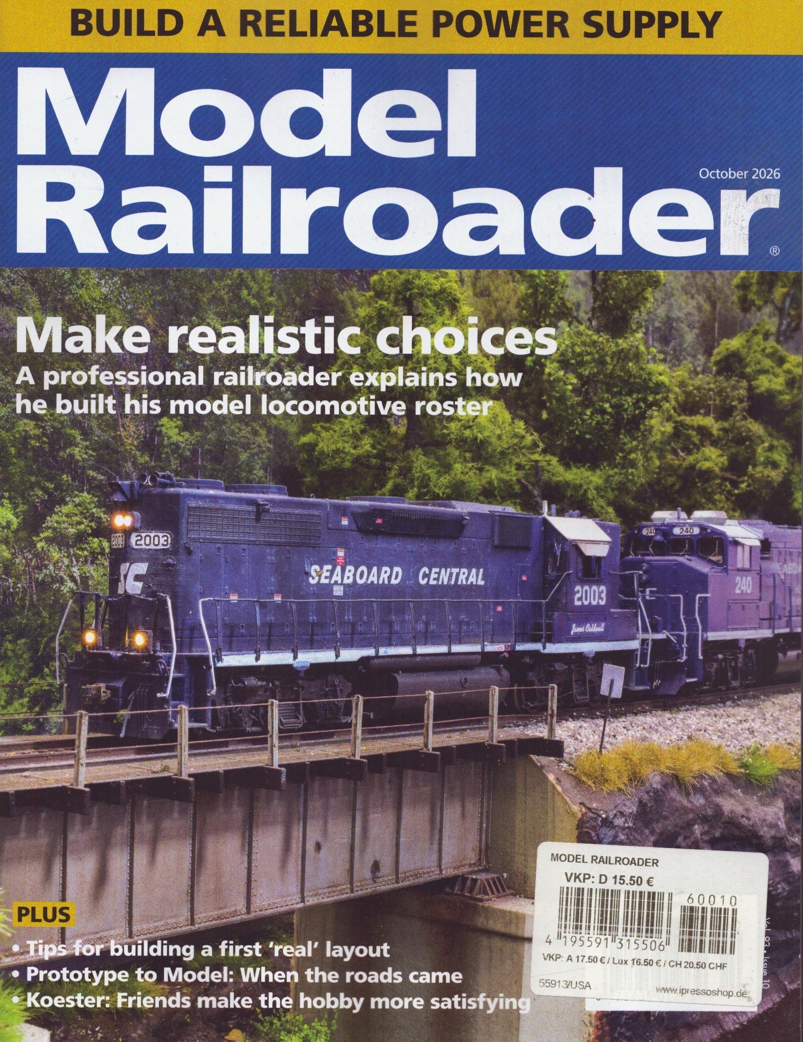 Model Railroader 10/2026