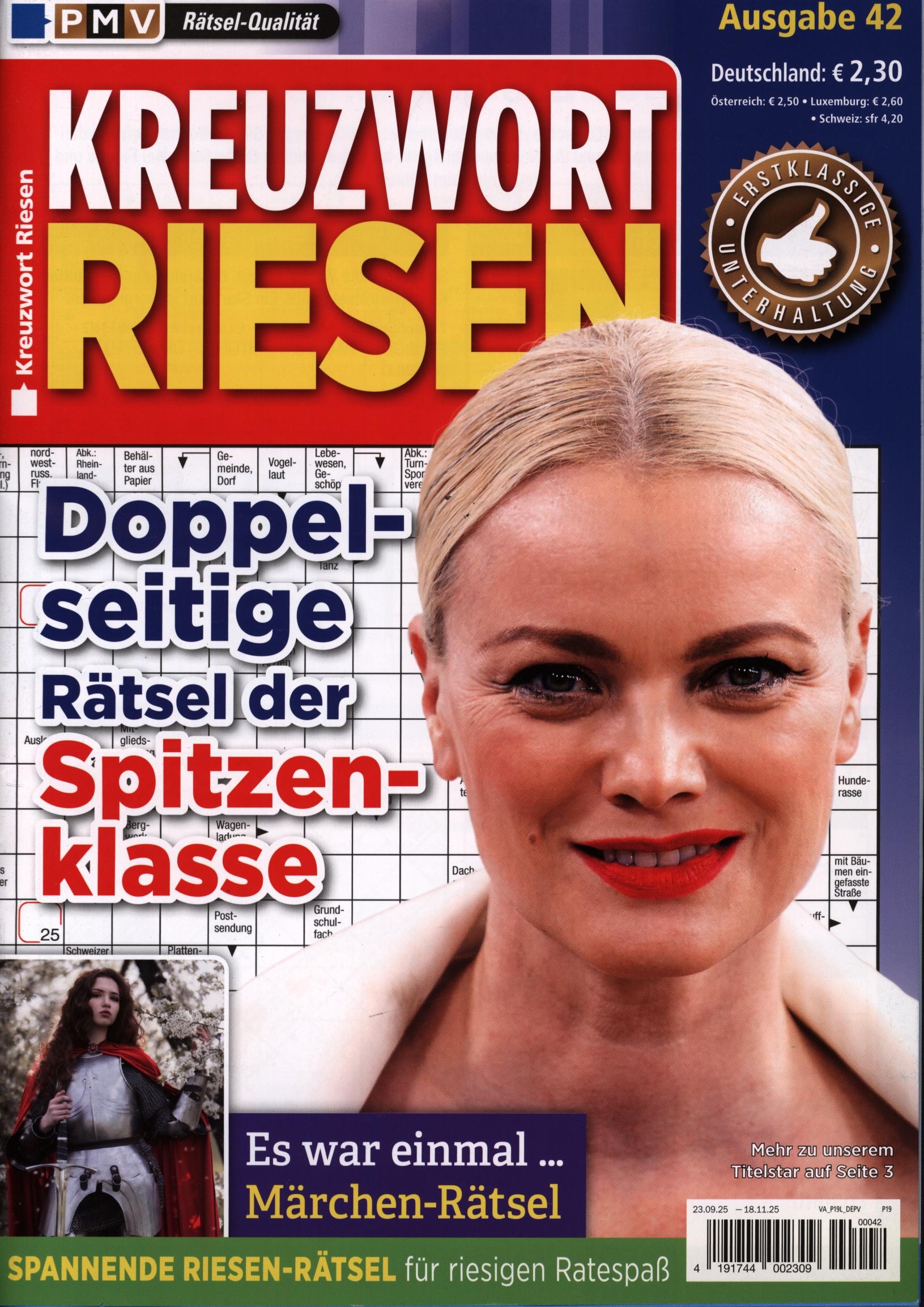 Kreuzwort Riesen 42/2025