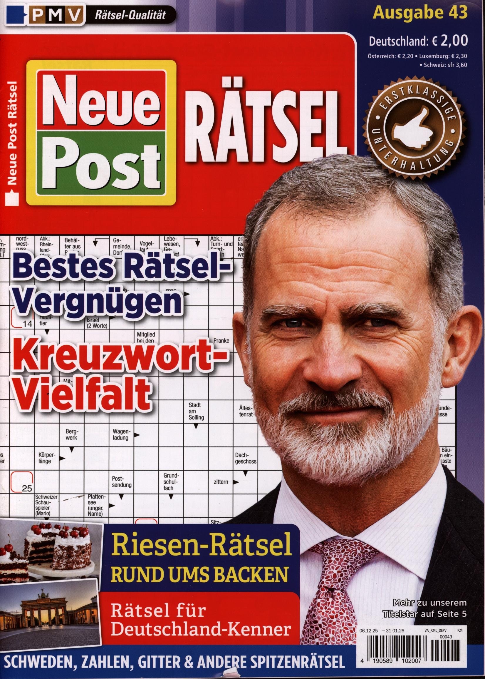 Neue Post Rätsel 43/2025