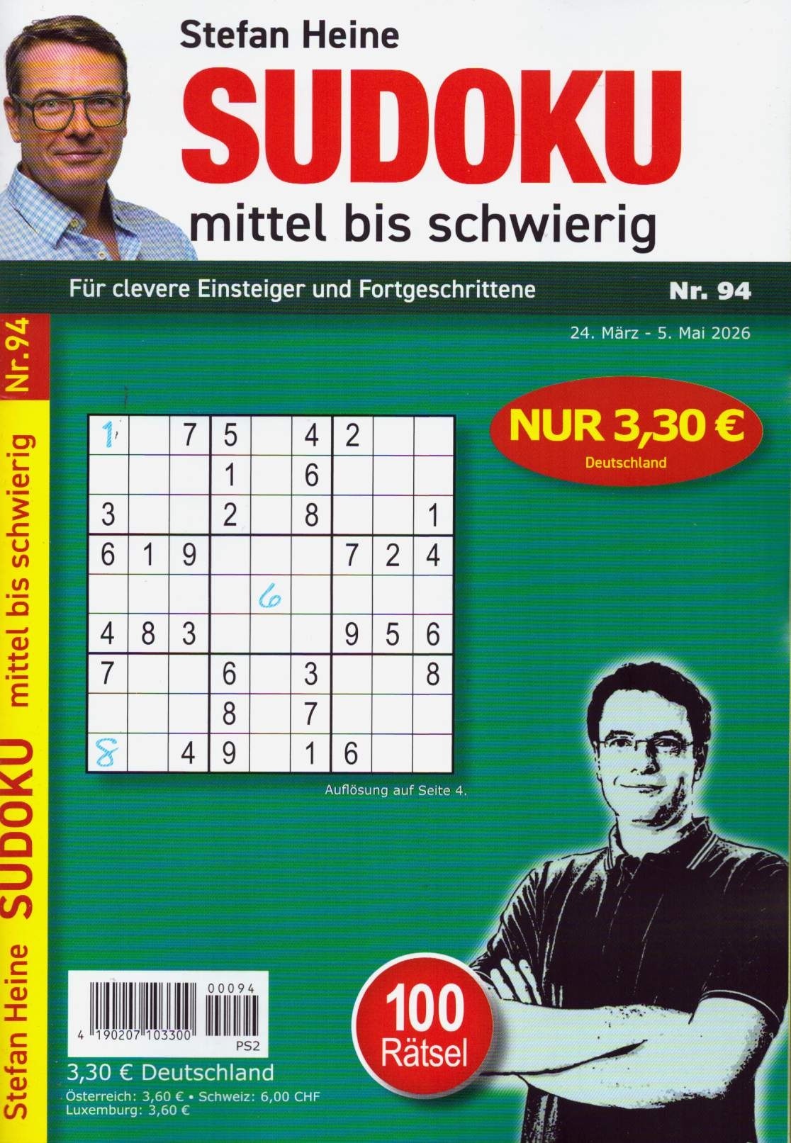Sudoku mittel bis schwierig 94/2026