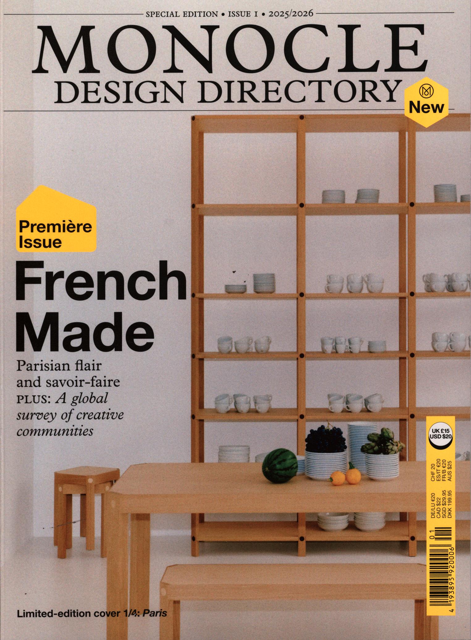 MONOCLE DESIGN DIRECTORY 1/2025 Cover 3