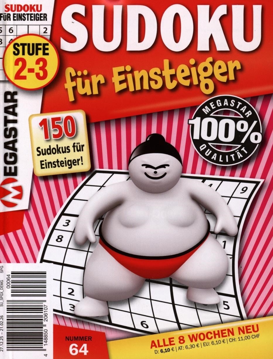 150 Sudoku für Einsteiger 64/2026