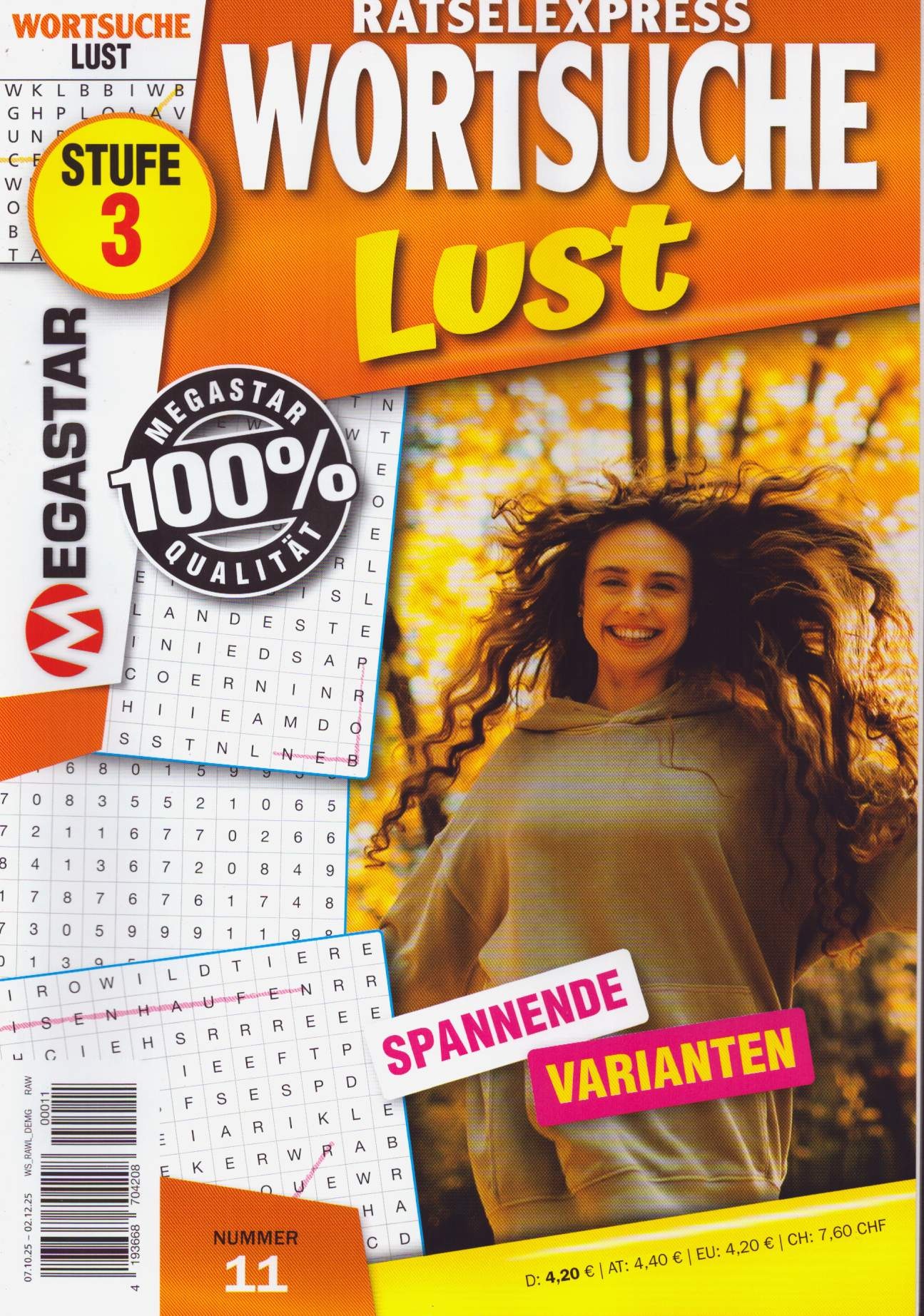 Rätselexpress Wortsuche Lust 11/2025