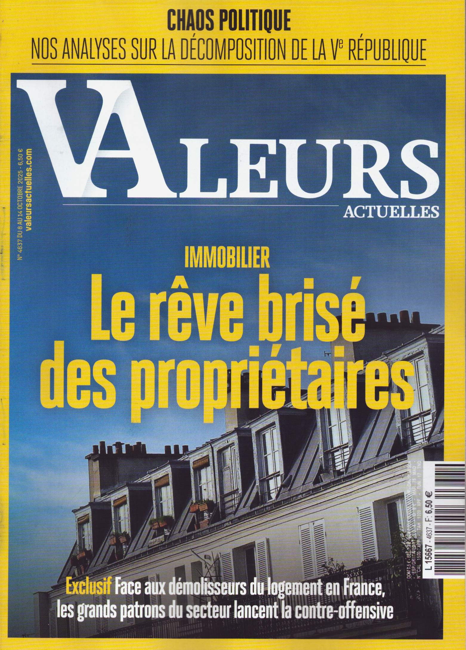 VALEURS ACTUELLES 4637/2025