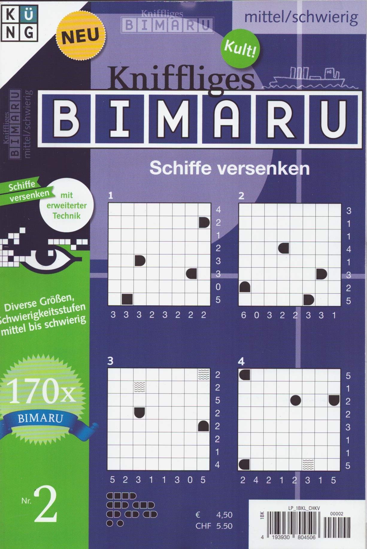 Kniffliges Bimaru 2/2026