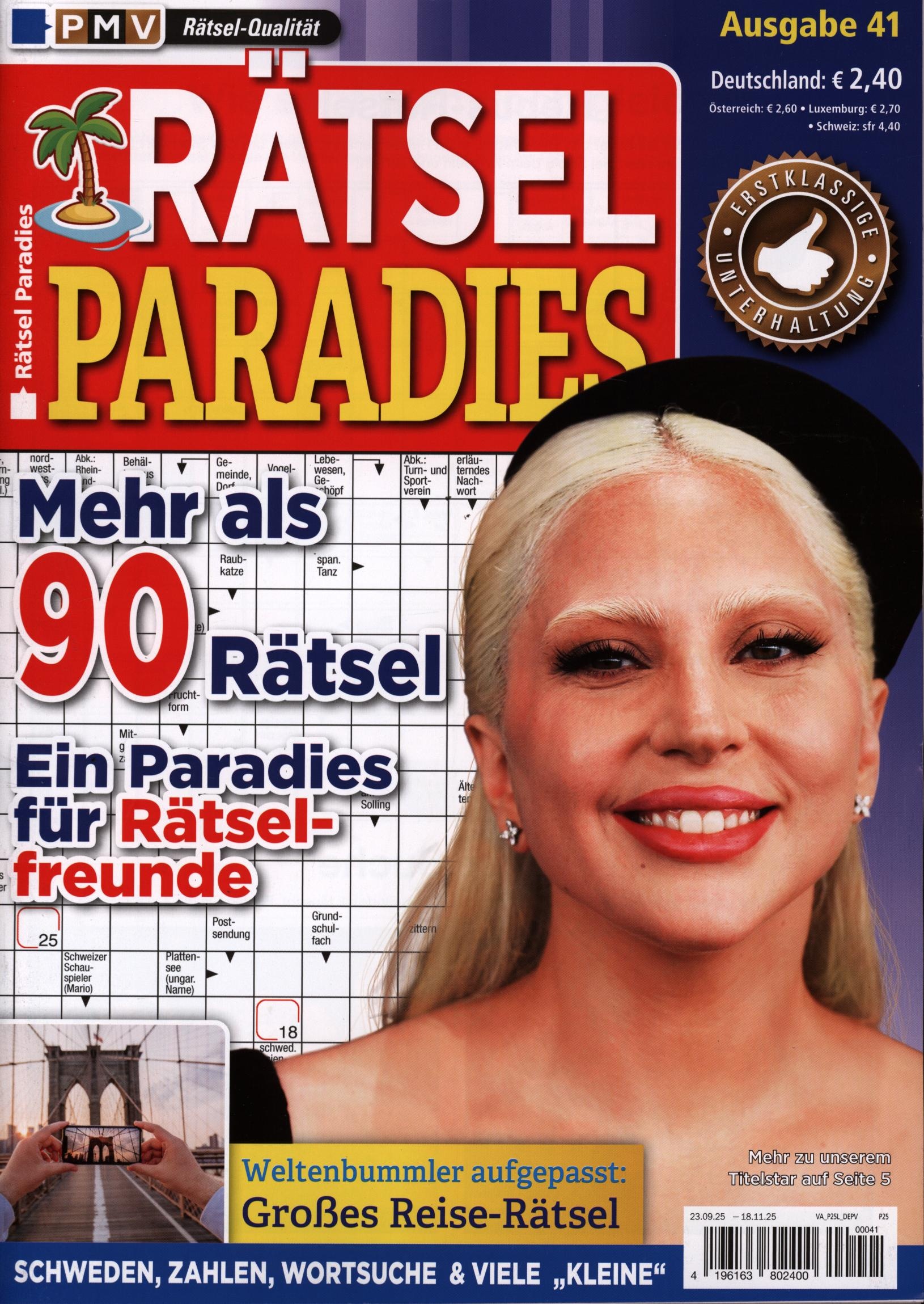 Rätsel Paradies 41/2025