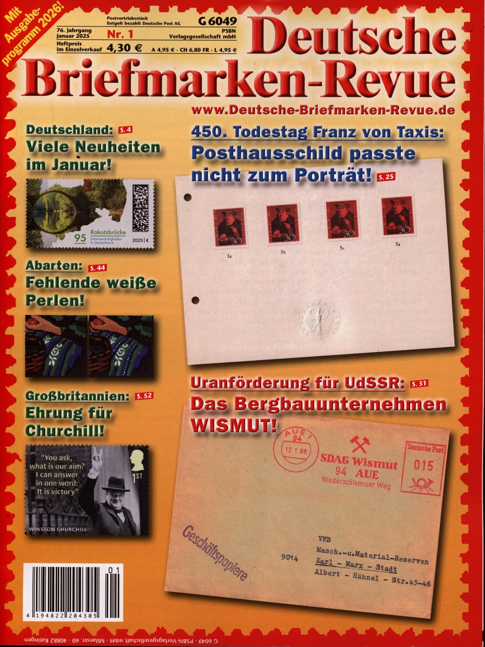 Dt. Briefmarken-Revue 1/2025