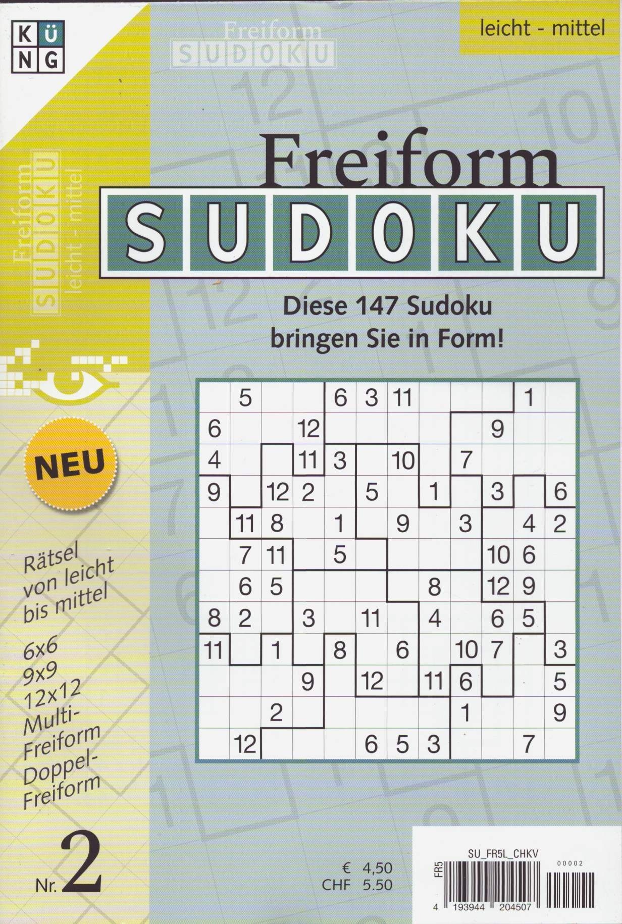 Freiform Sudoku Magazin 2/2026