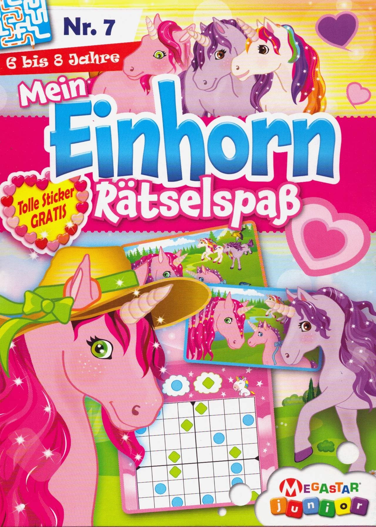 Mein Einhorn Rätselspaß (Block) 7/2025