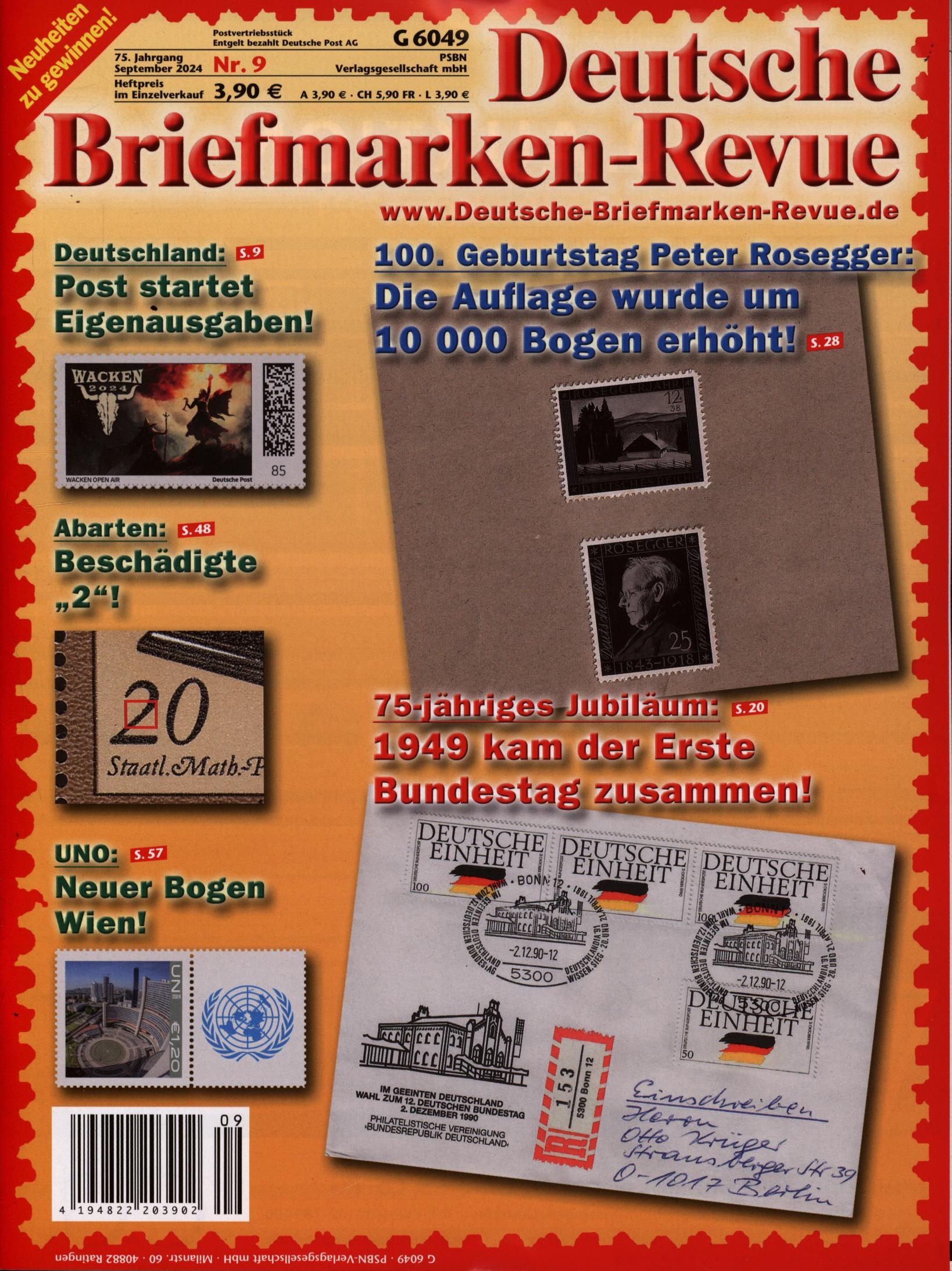 Dt. Briefmarken-Revue 9/2024