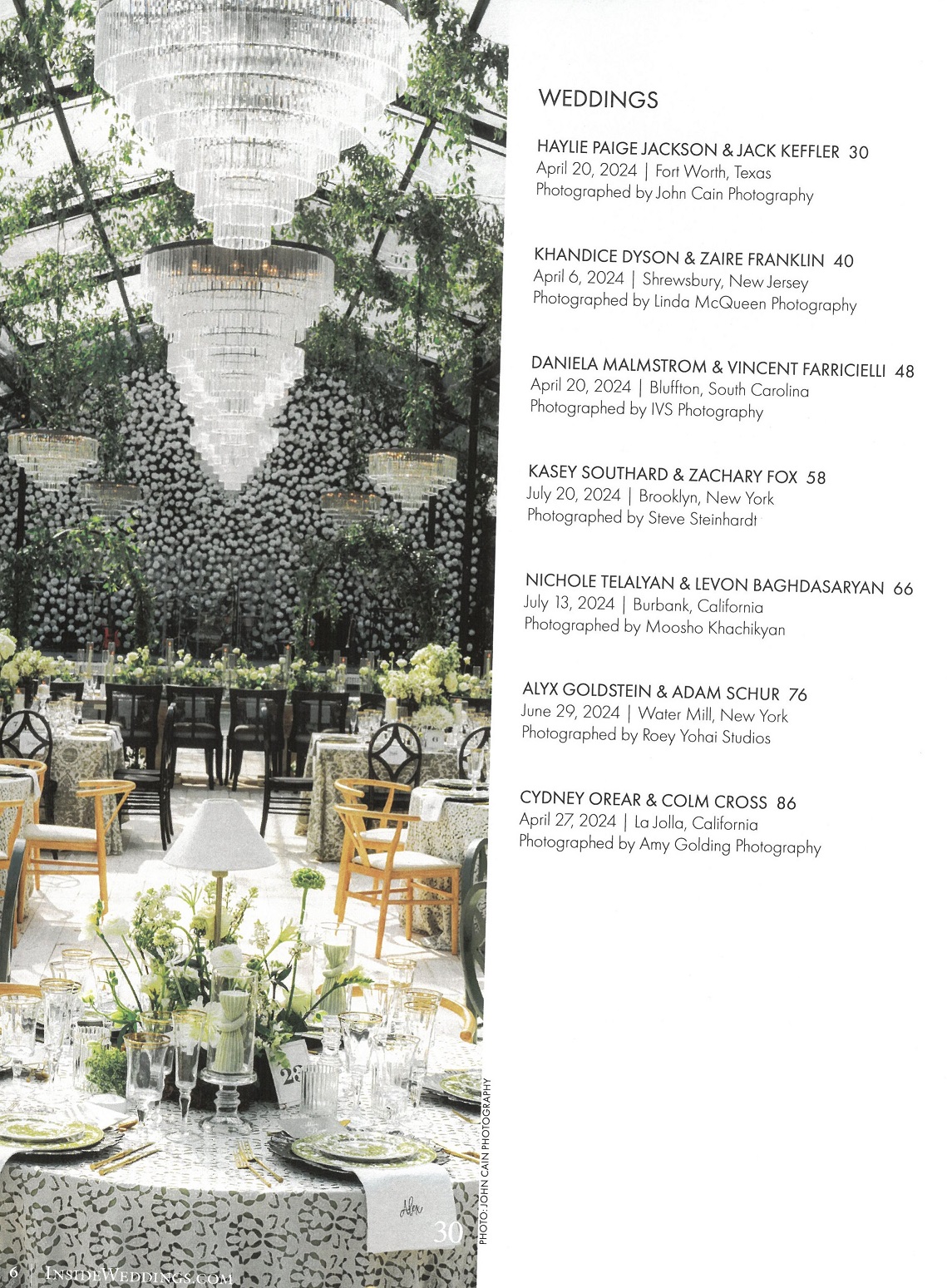 INSIDE weddings 52/2025