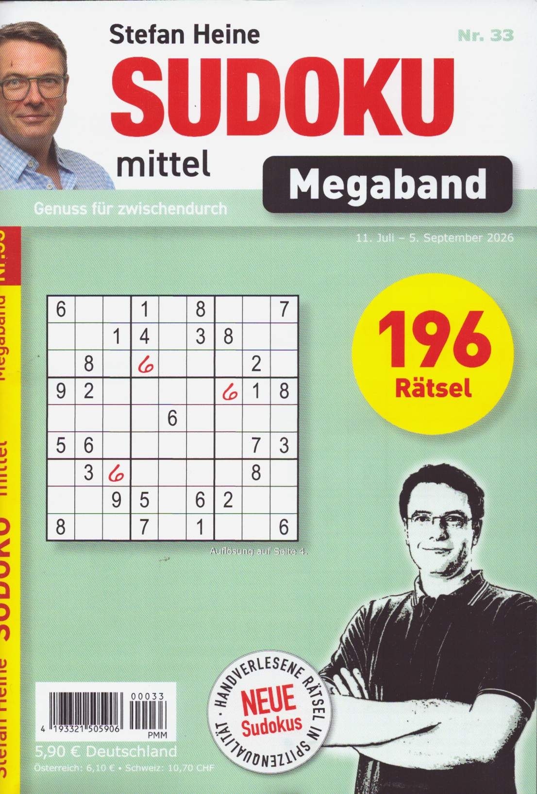 Sudoku mittel MEGABAND 33/2026
