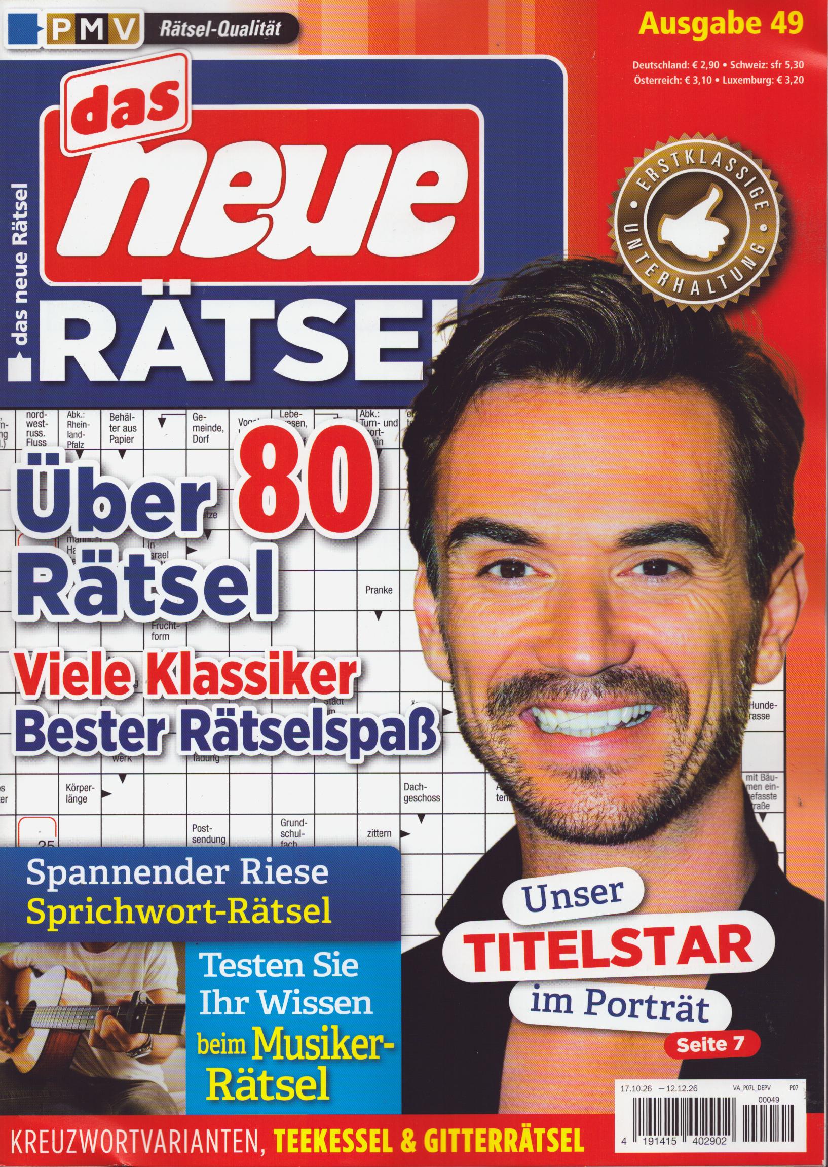 das neue Rätsel 49/2026