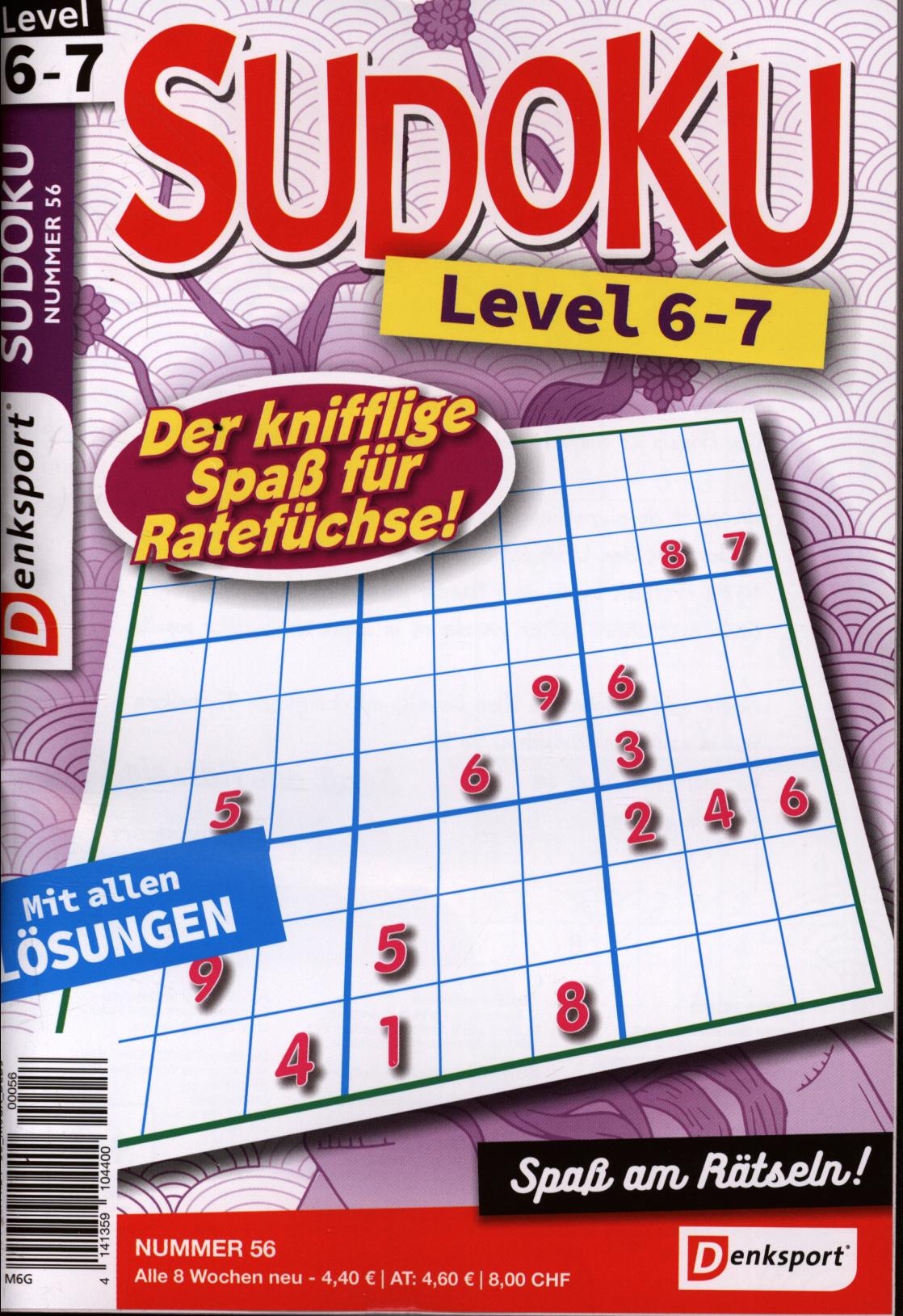 Denksport Sudoku Level 6-7 56/2024