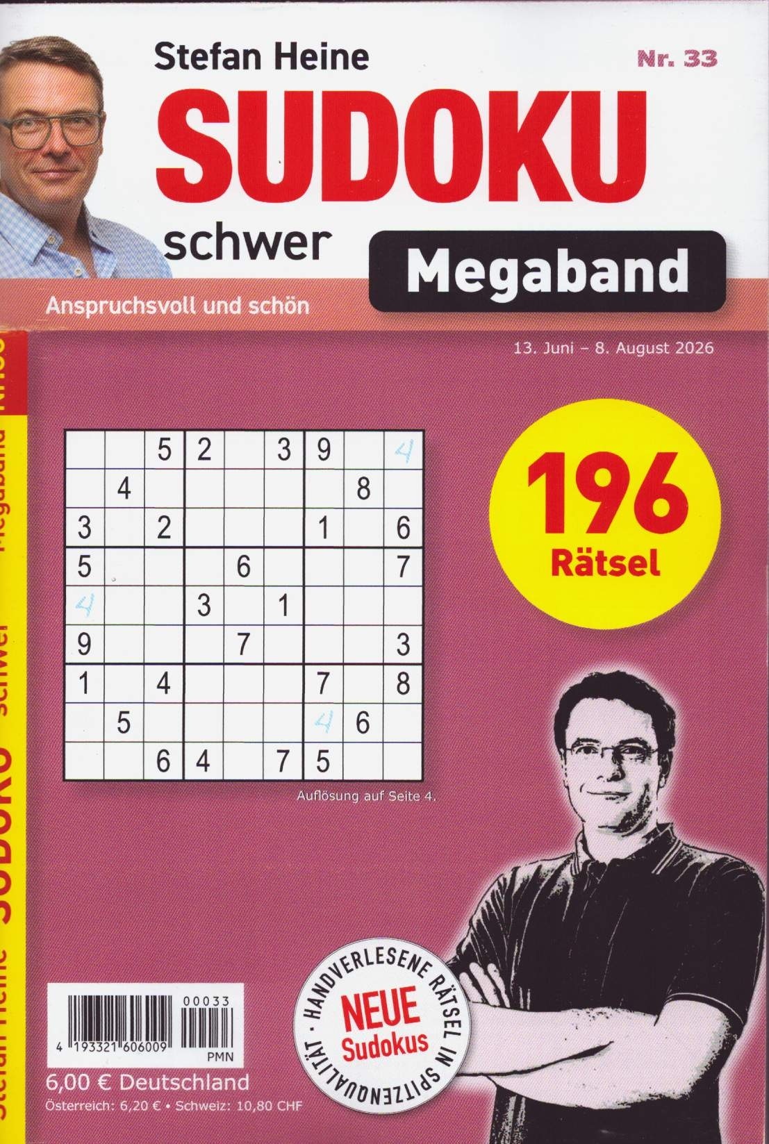 Sudoku schwer MEGABAND 33/2026