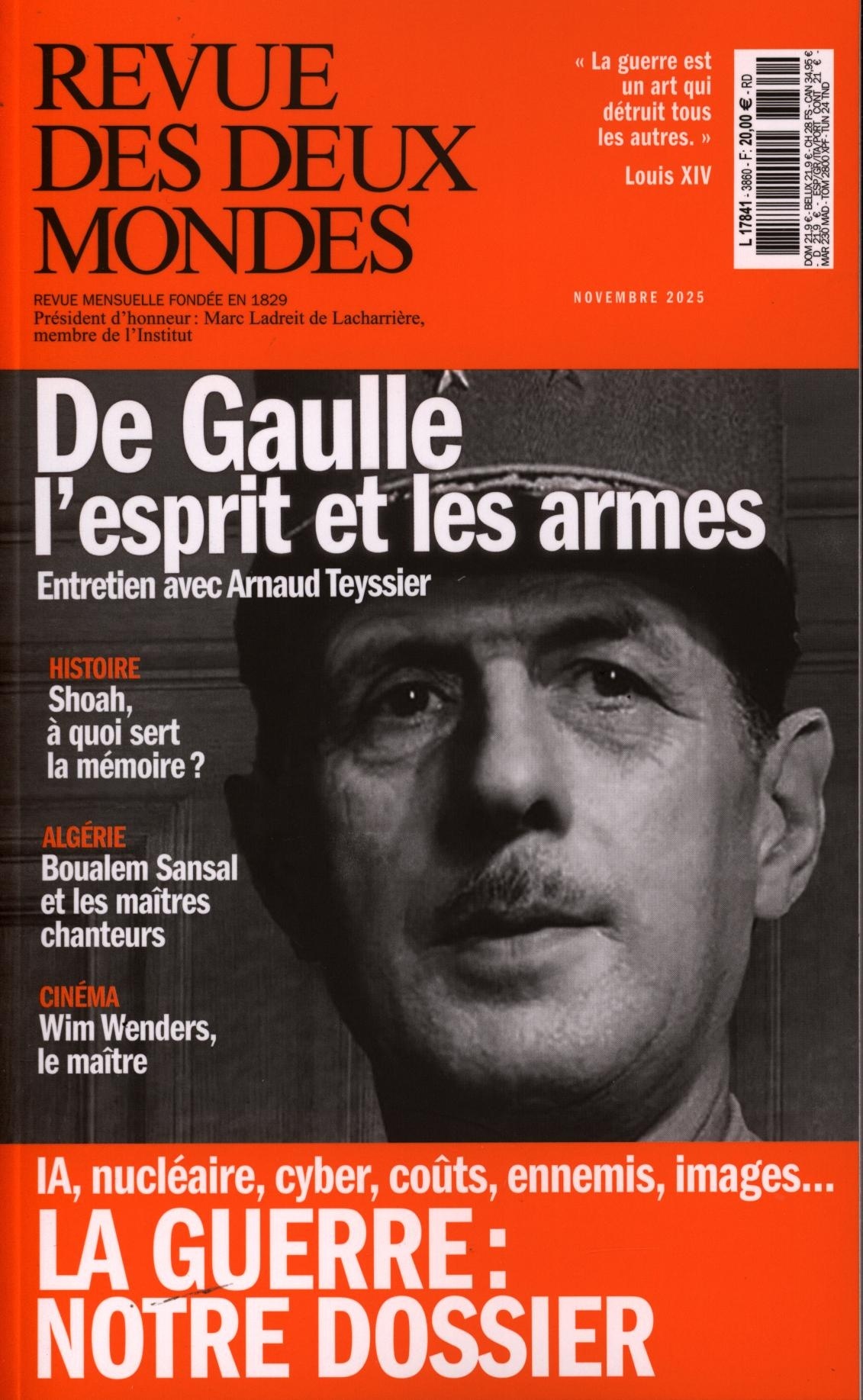 REVUE DES DEUX MONDES 3860/2025