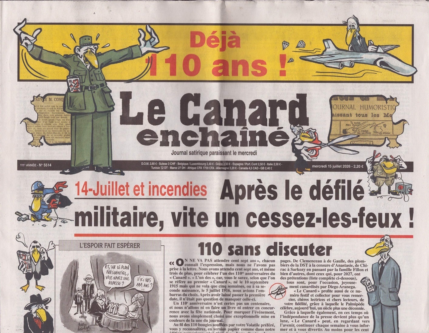 Le Canard enchaîné 5514/2026