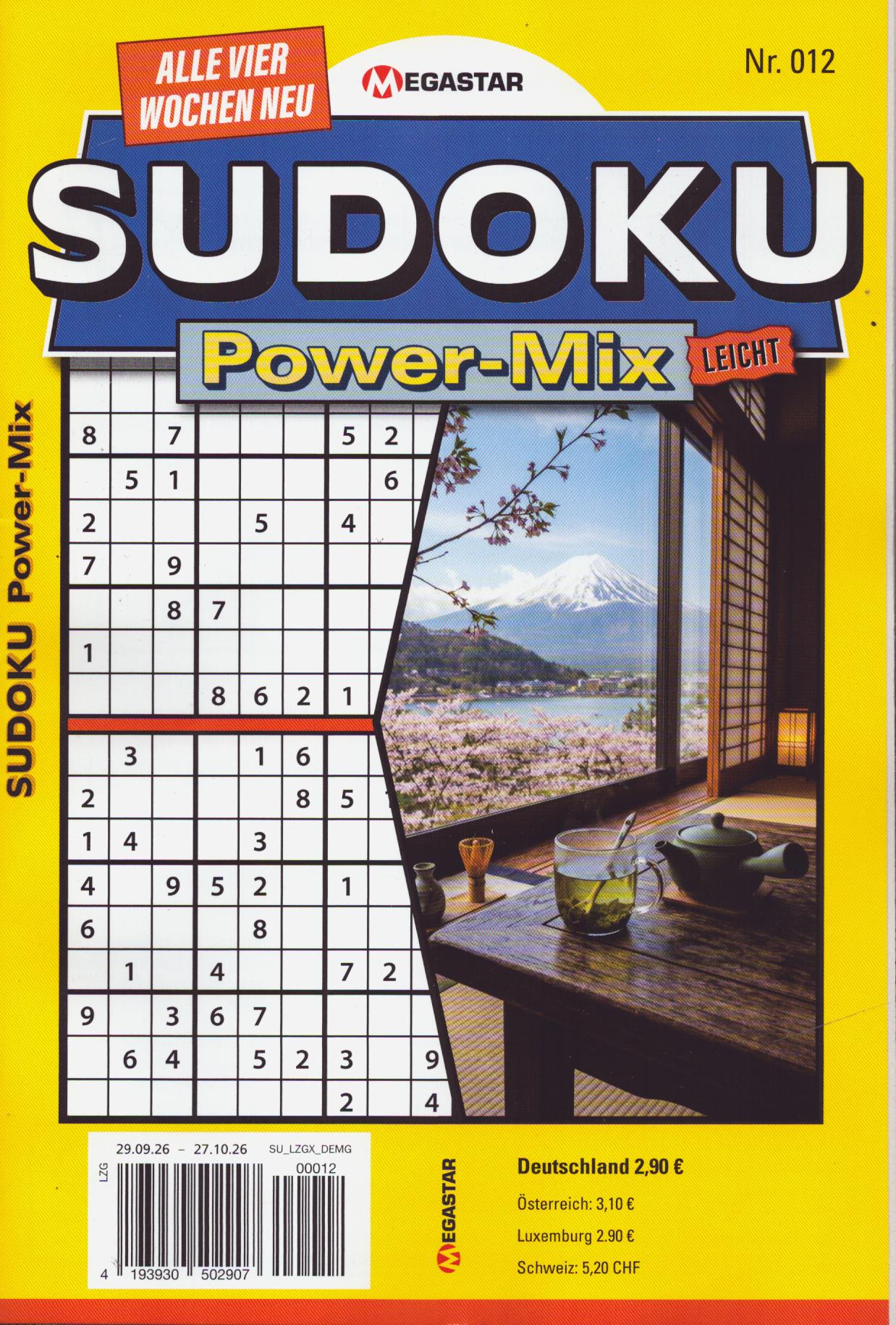 Sudoku Power Mix leicht 12/2026