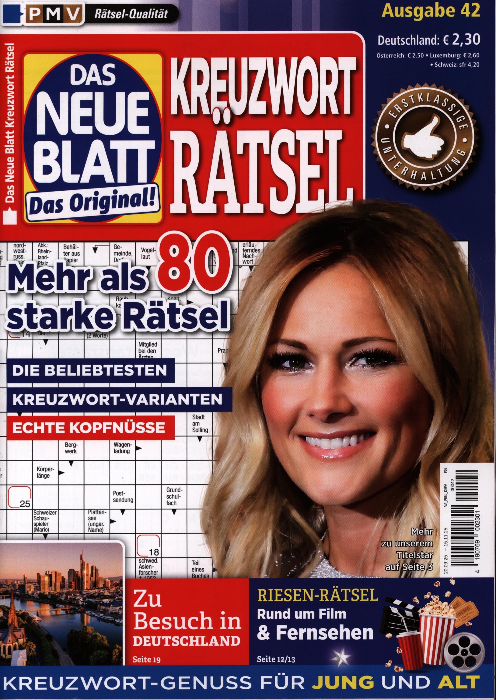 Das neue Blatt Rätsel 42/2025