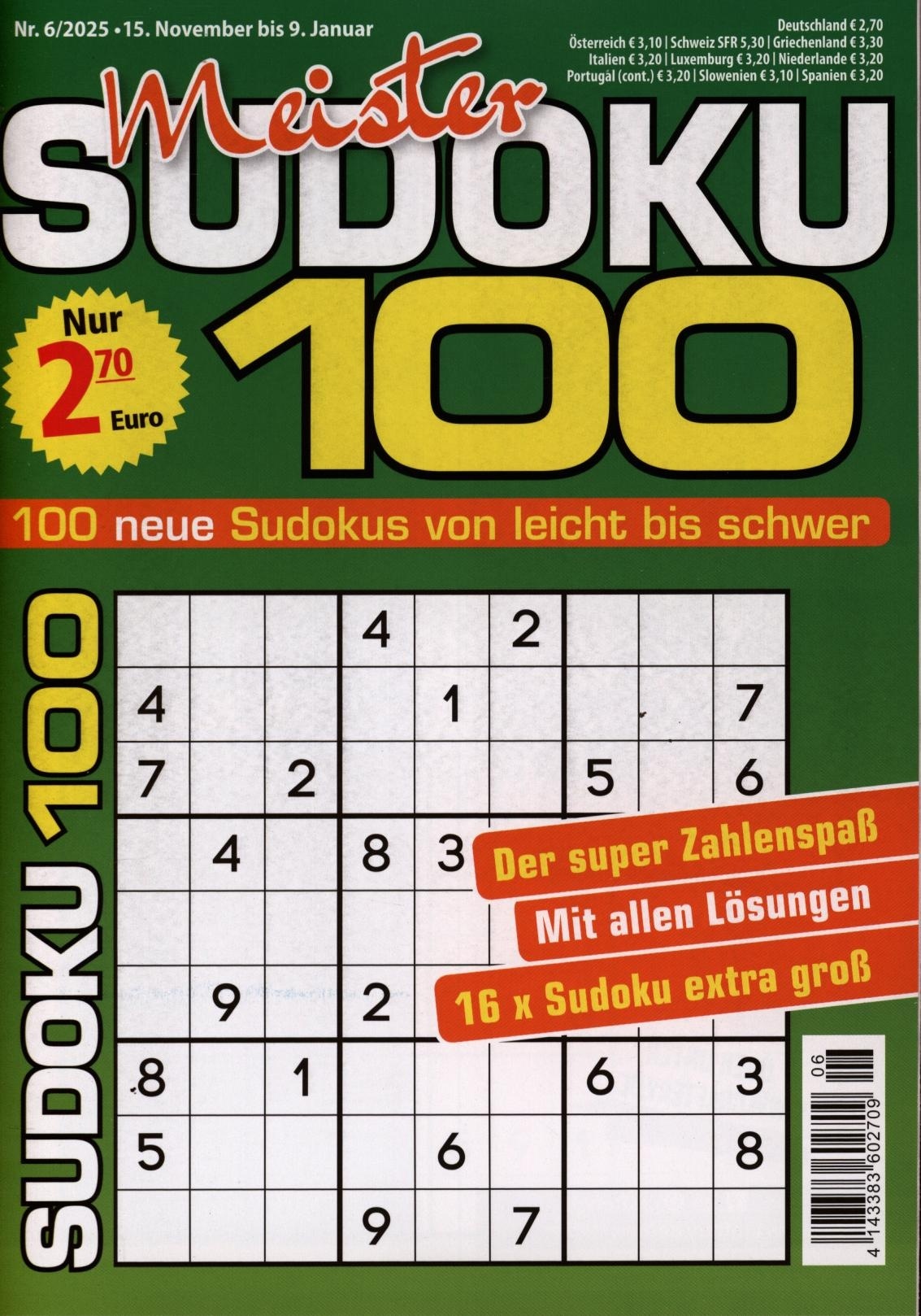 Meister SUDOKU 100 6/2025