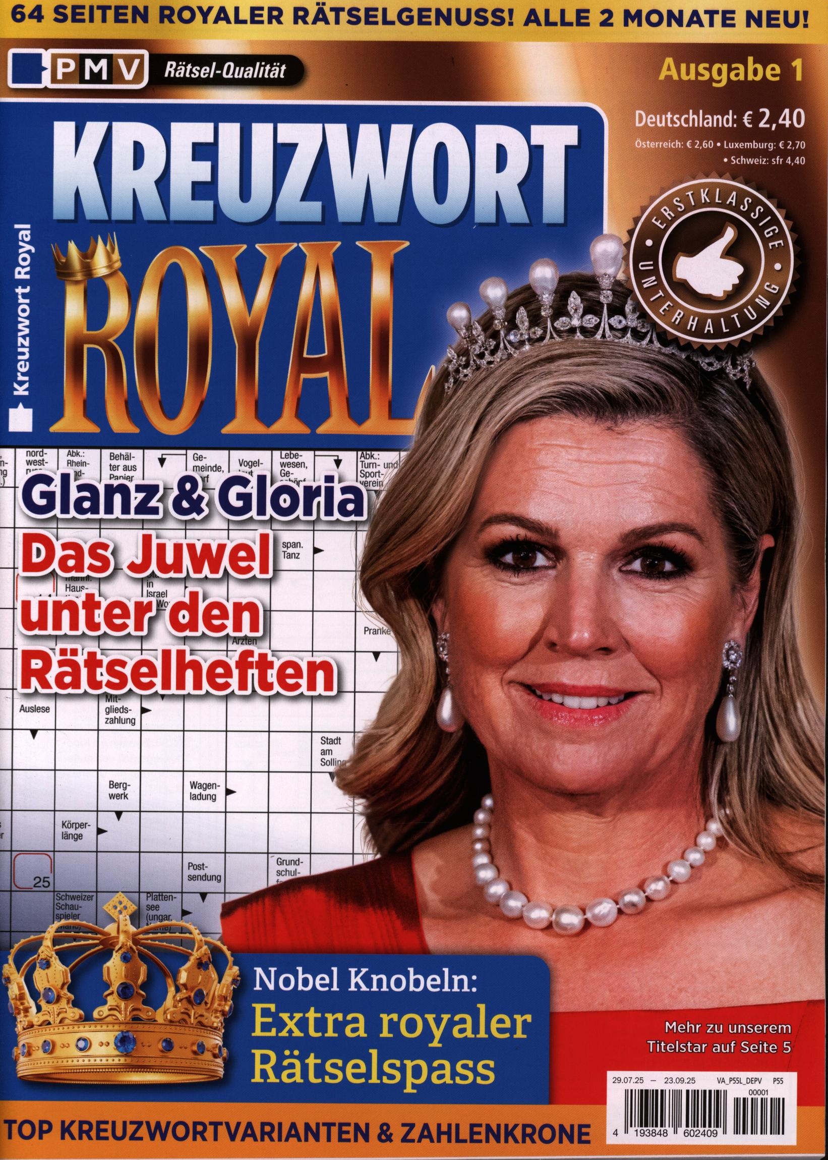 Kreuzwort Royal 1/2025