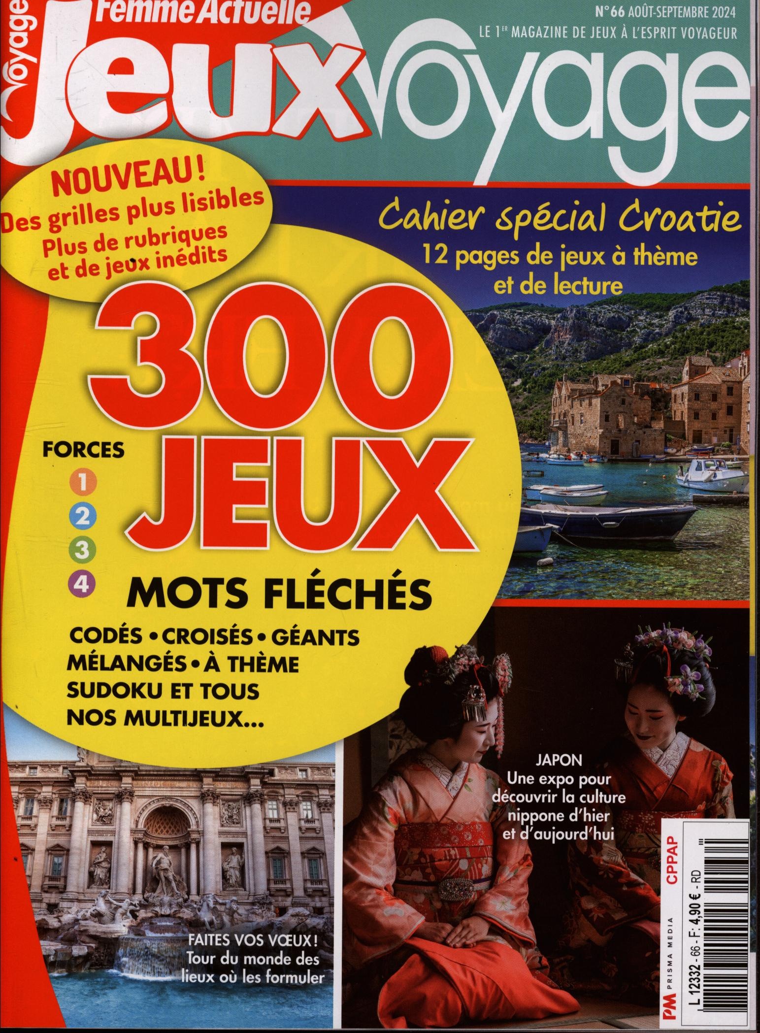 Femme Actuelle Jeux Voyage 66/2024