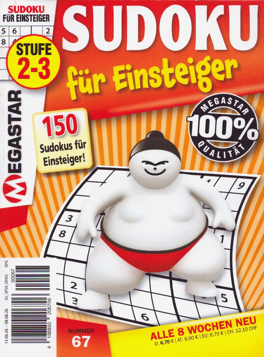 150 Sudoku für Einsteiger 67/2026