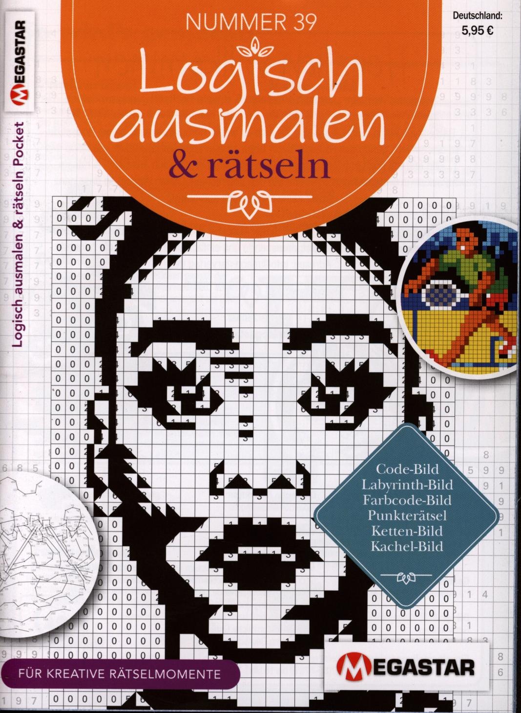 Logisch ausmalen & rätseln Pocket 39/2025