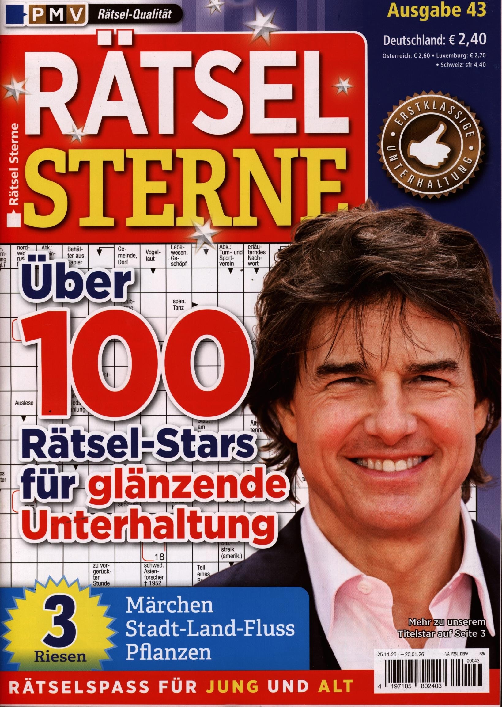 Rätsel Sterne 43/2025