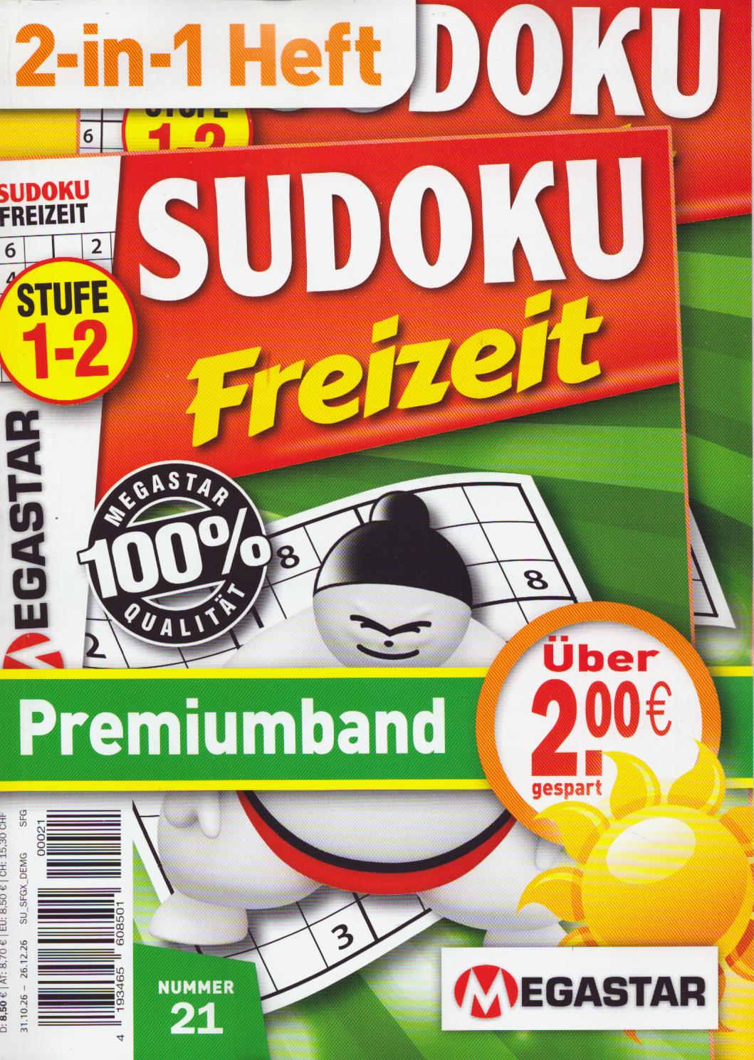 Sudoku Freizeit Premiumband 21/2026