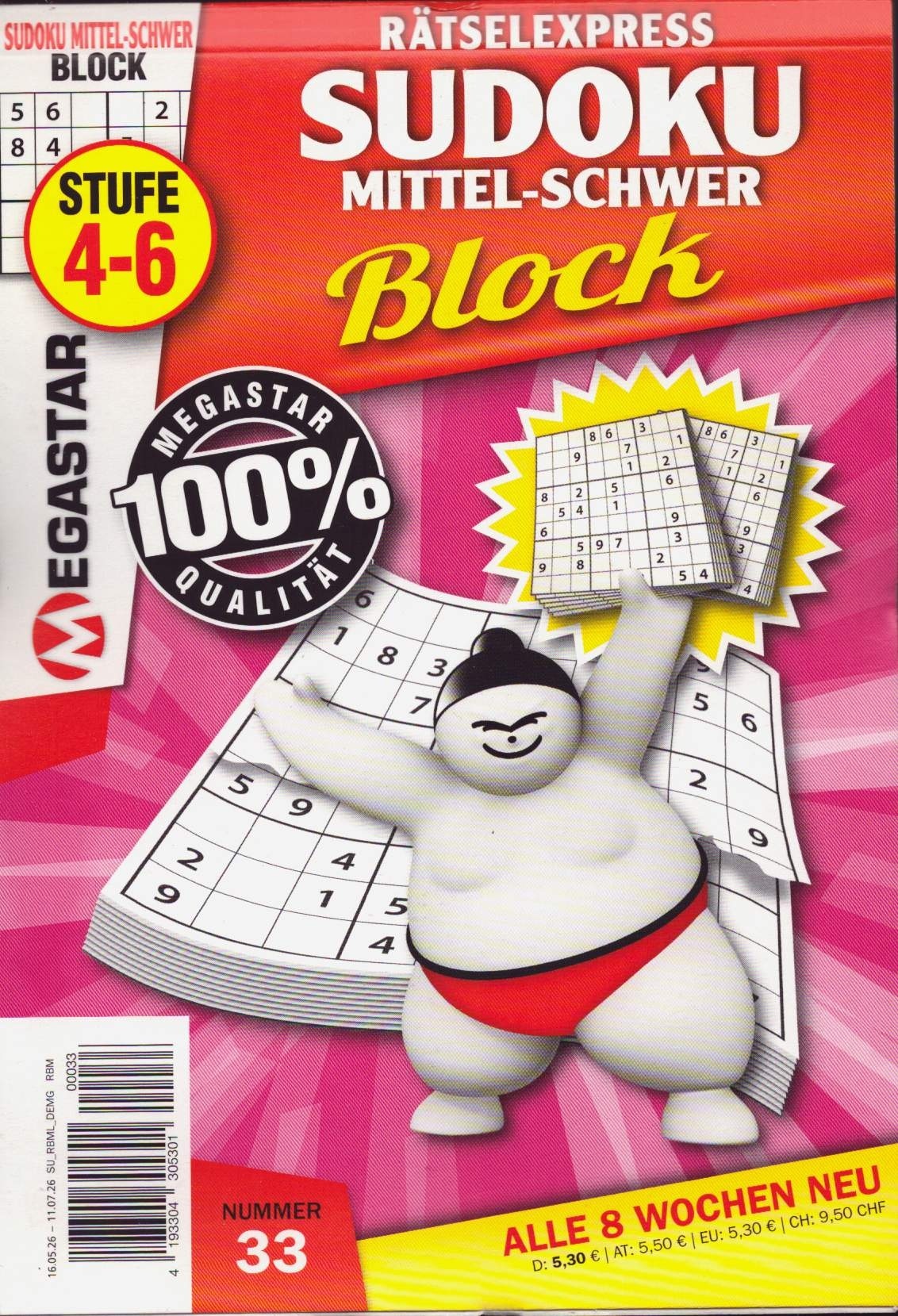 Sudoku Block mittel-schw. 33/2026