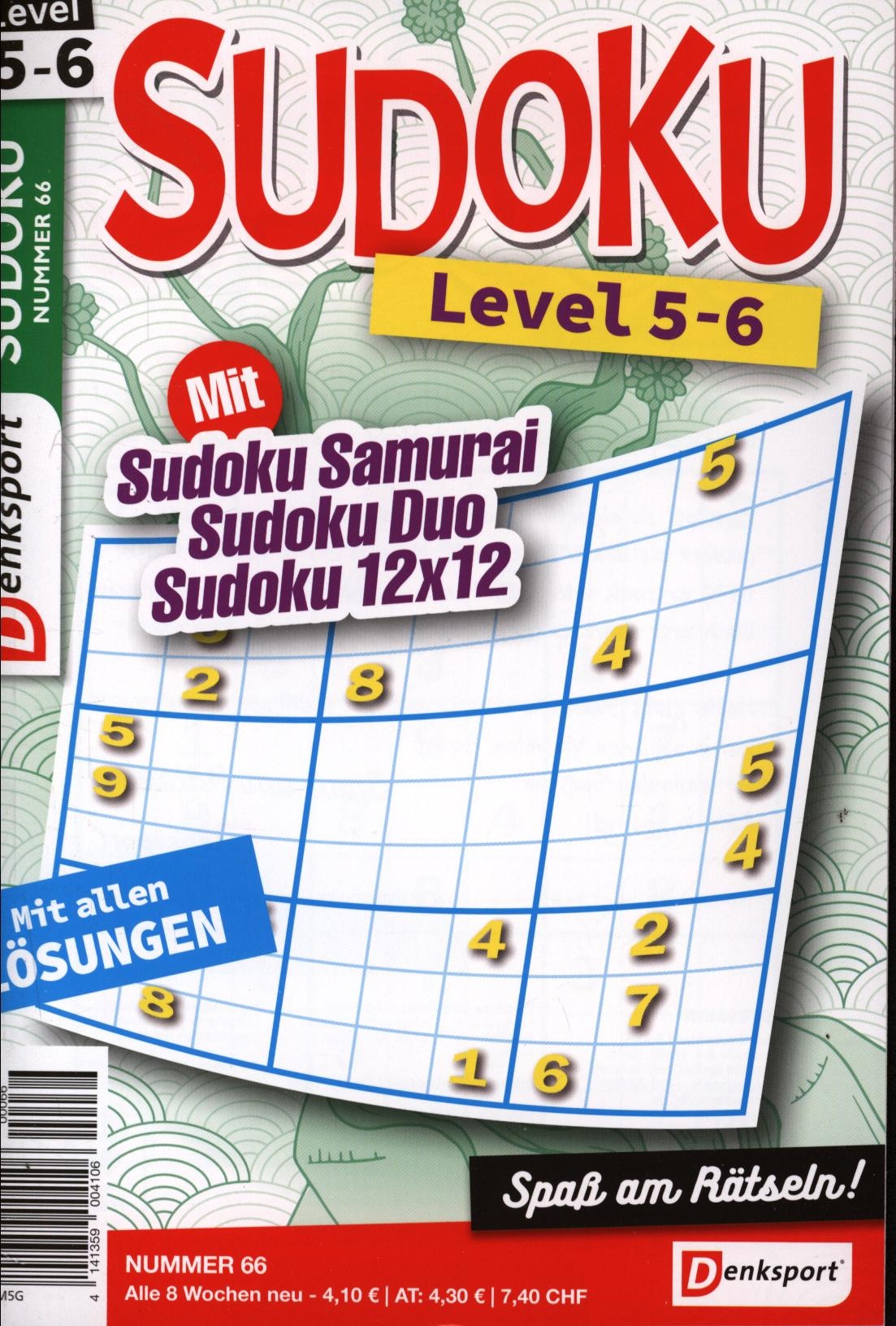 Denksport Sudoku Level 5-6 66/2024