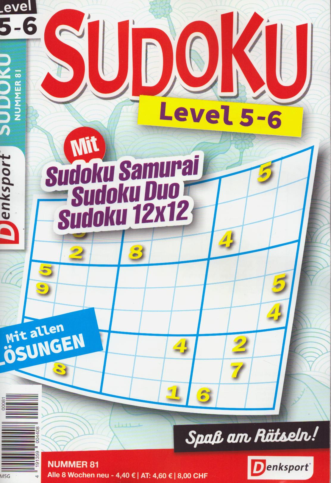 Denksport Sudoku Level 5-6 81/2026