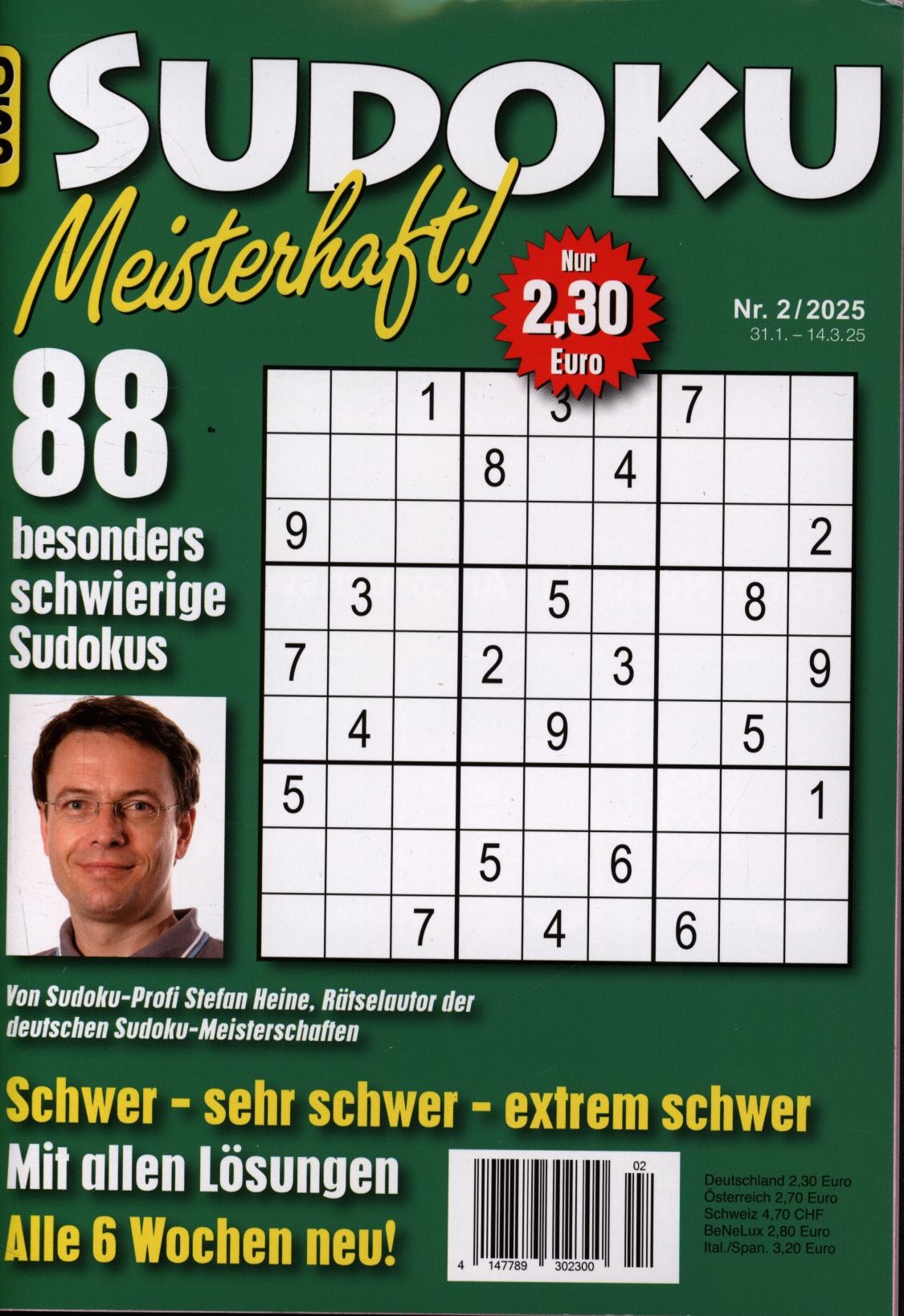 SUDOKU MEISTERHAFT 2/2025