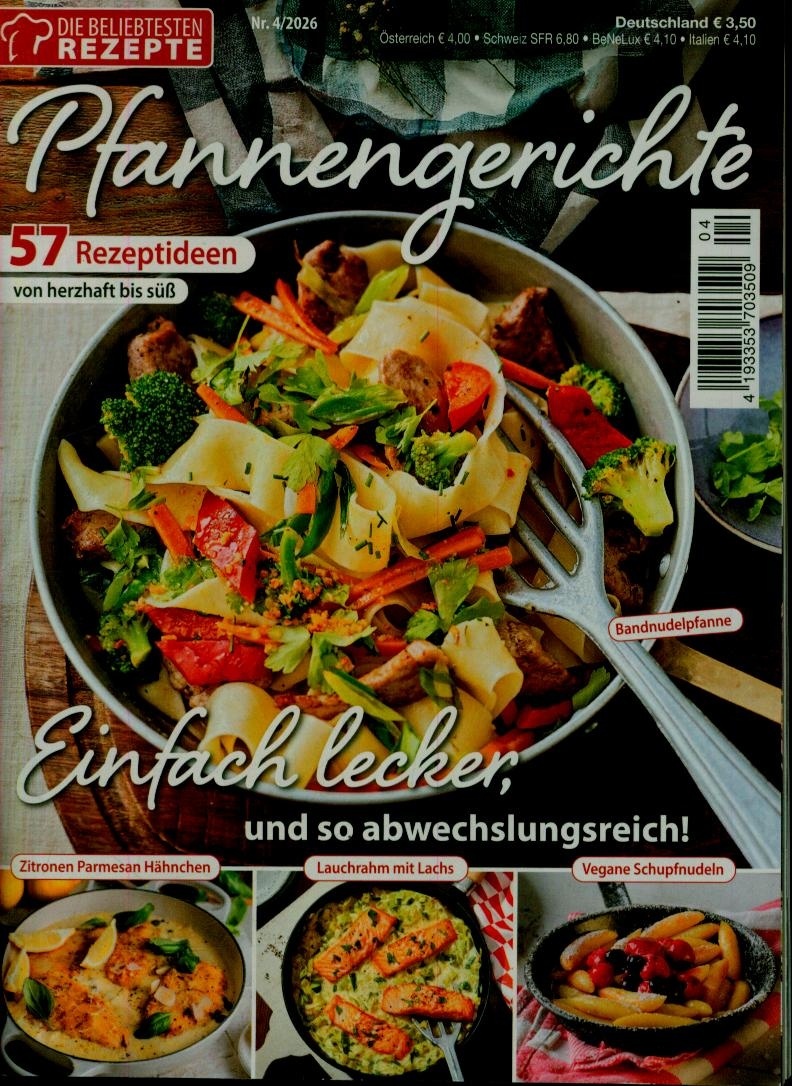 Die beliebtesten Rezepte 4/2026