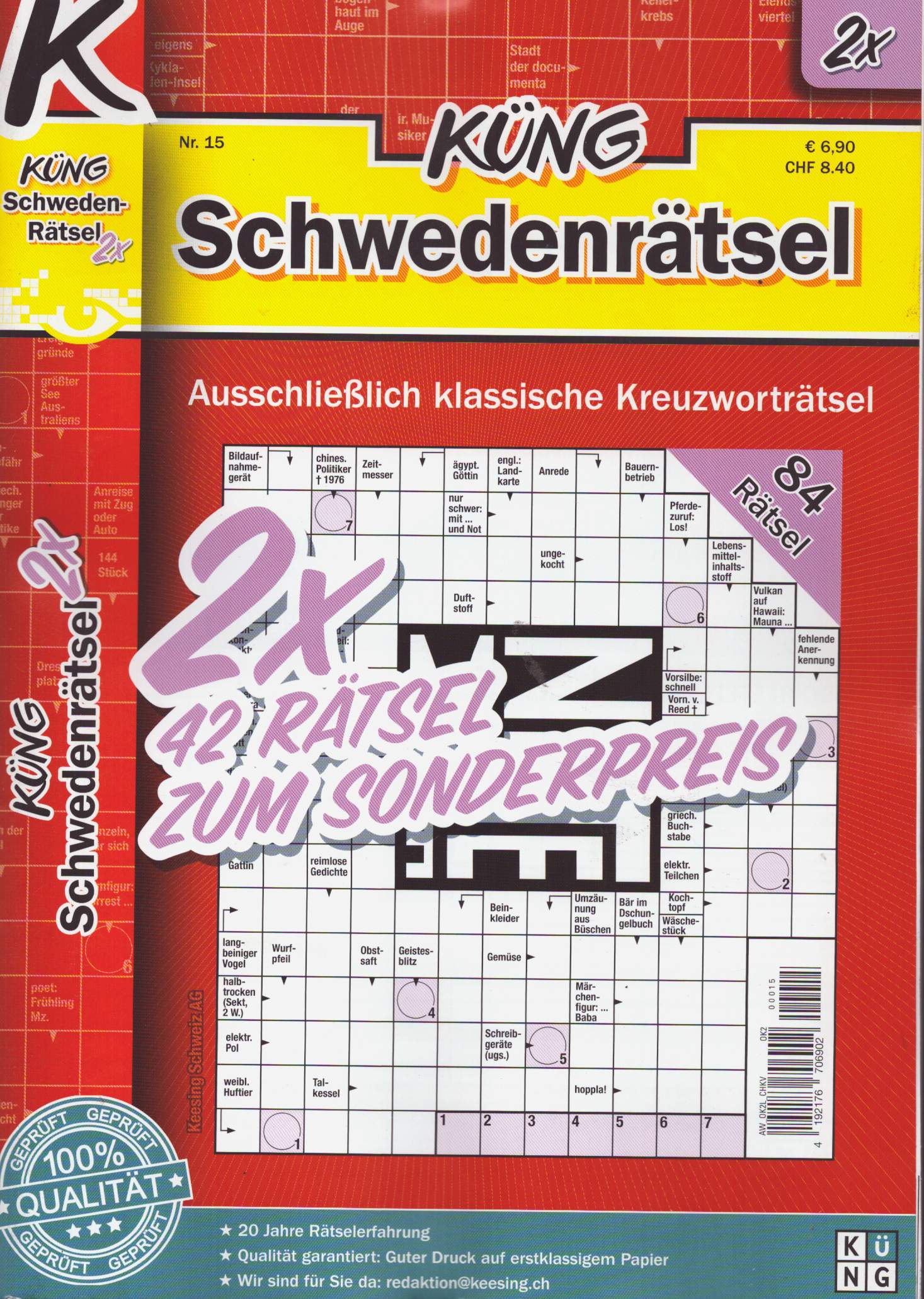 Schwedenrätsel 2x 15/2026